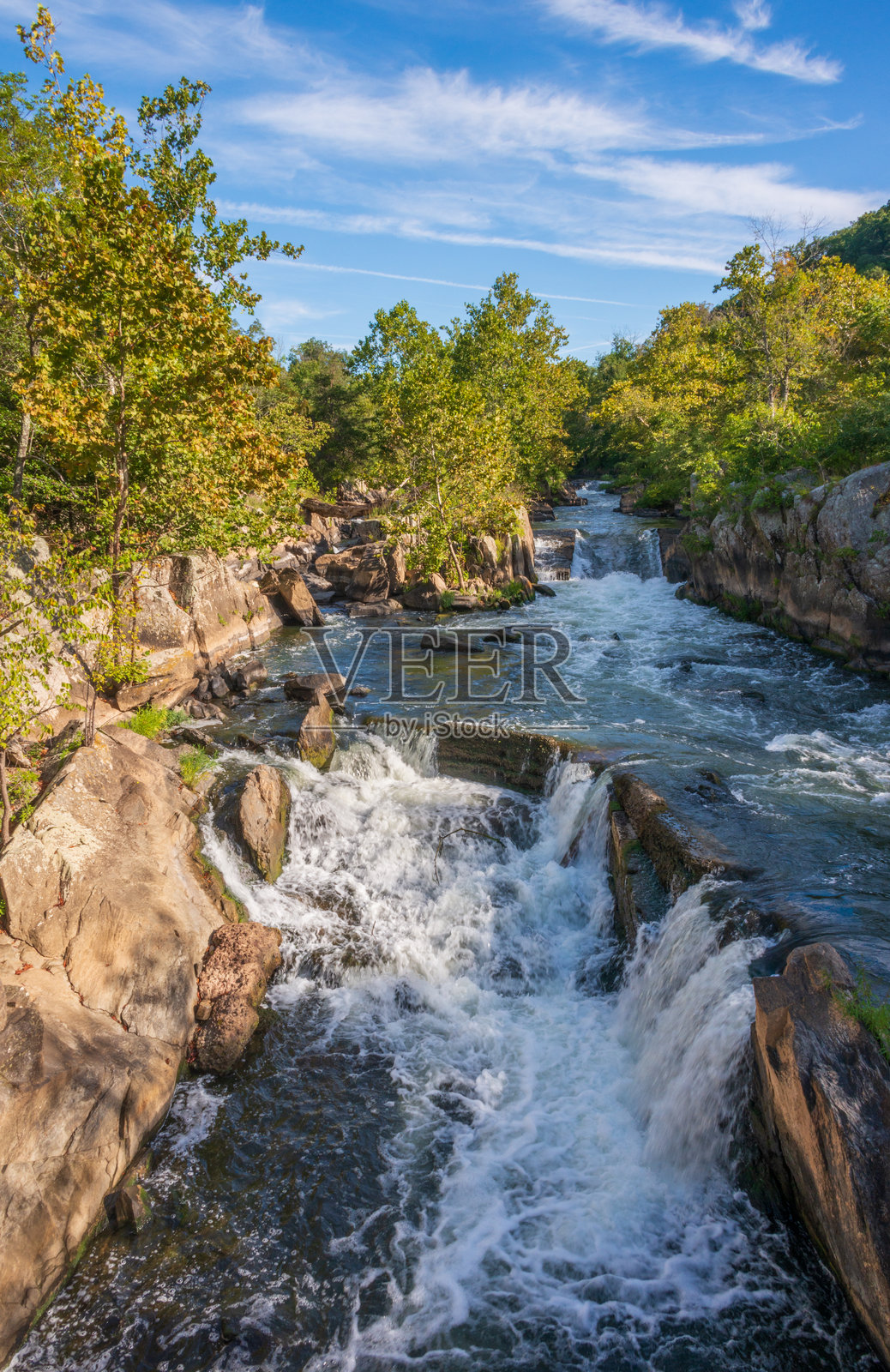 弗吉尼亚州的大瀑布公园，国家公园管理局网站照片摄影图片