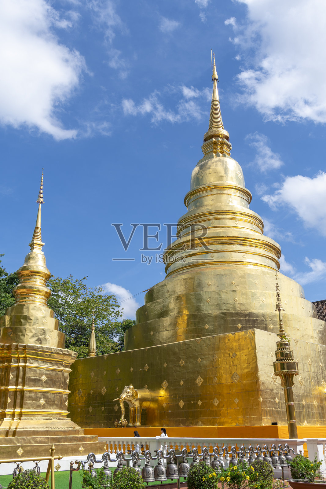 清迈的帕辛寺主寺庙群,泰国照片摄影图片