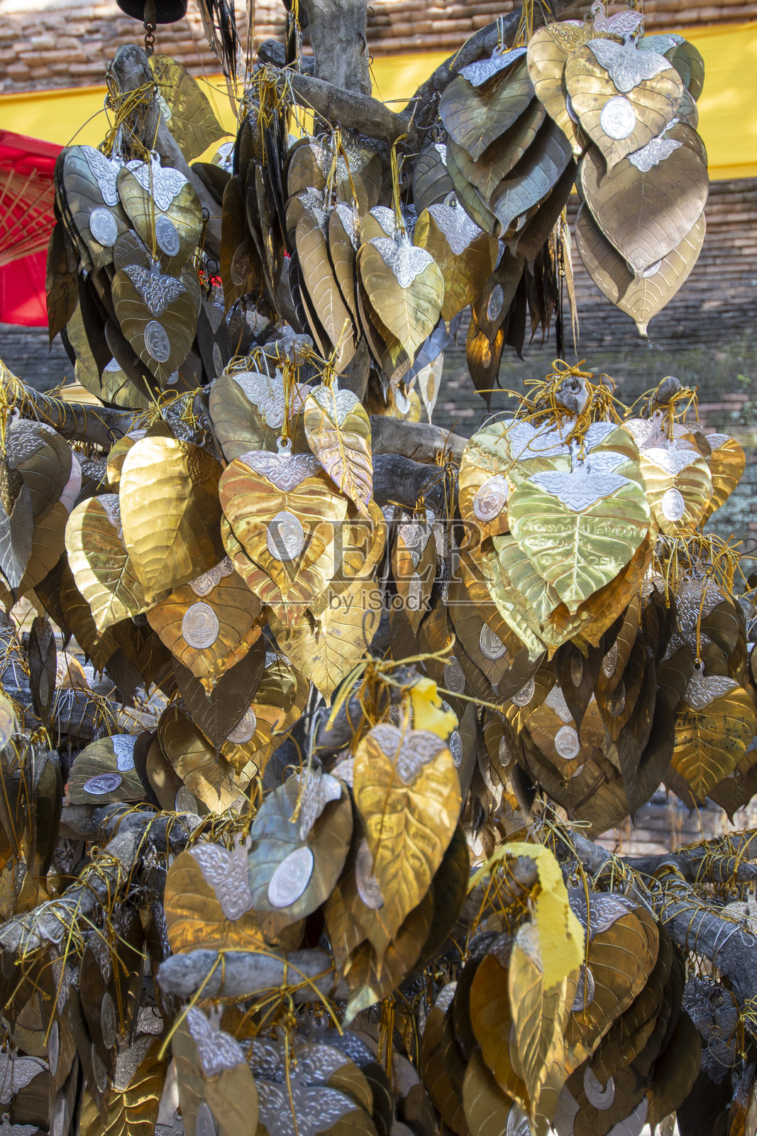 清迈的瓦洛克莫里寺，泰国照片摄影图片