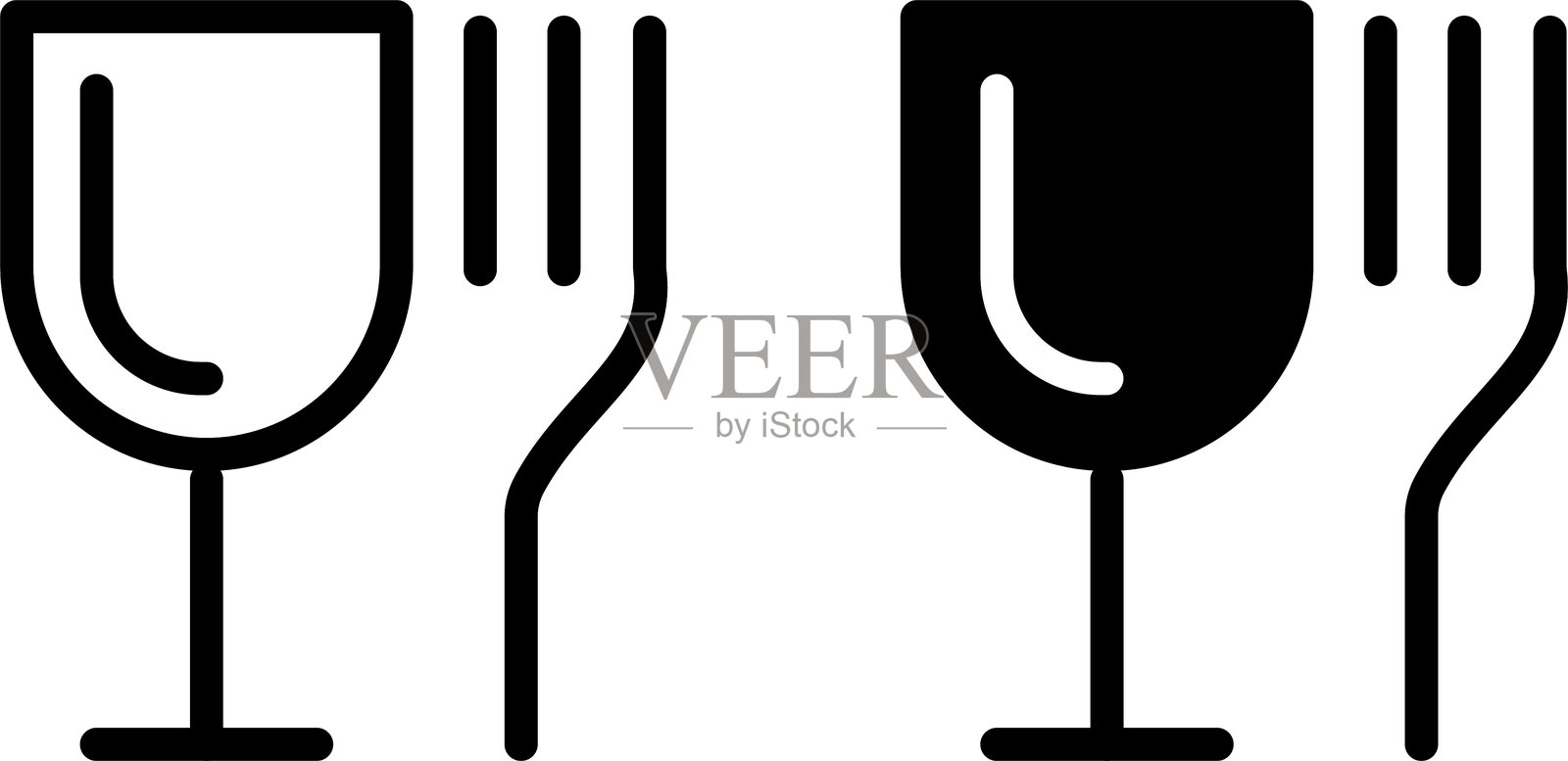 食品安全图标集插画图片素材