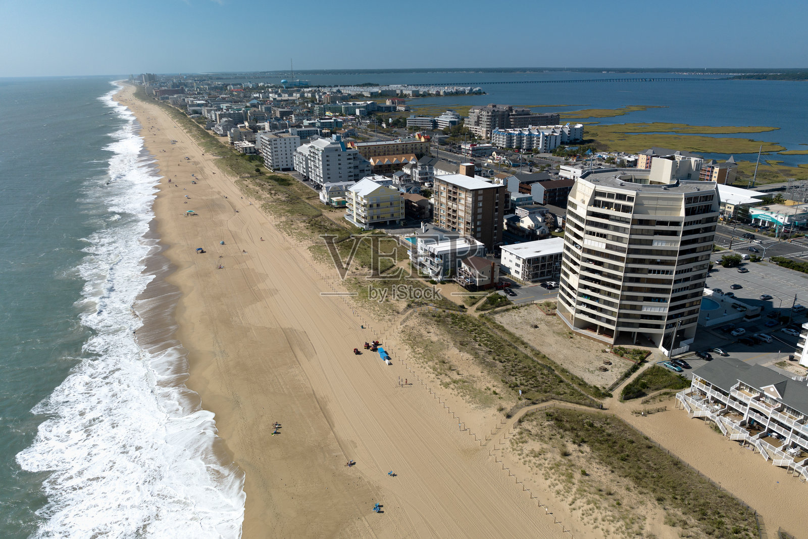 沿着海洋城向南照片摄影图片