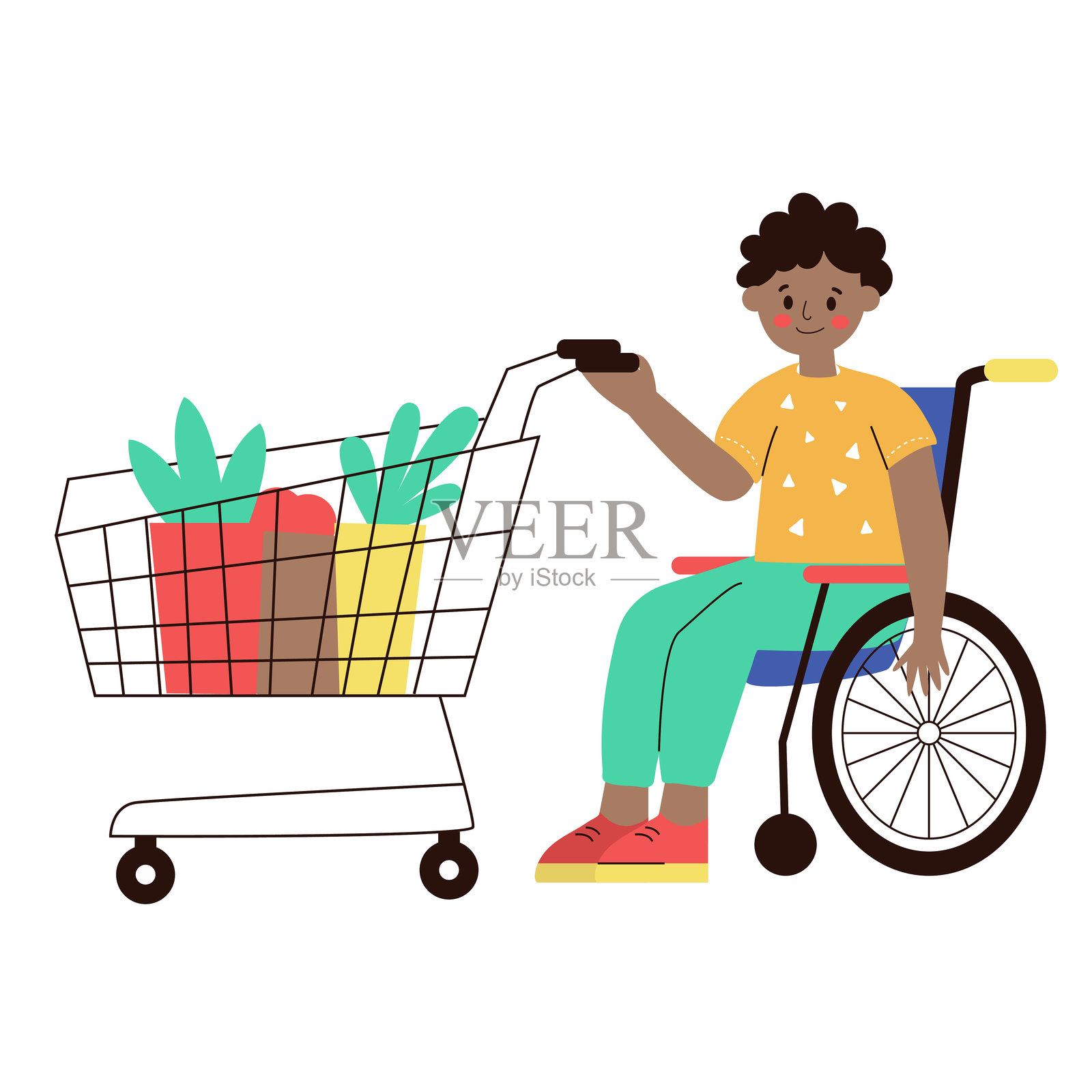 购物插画图片素材