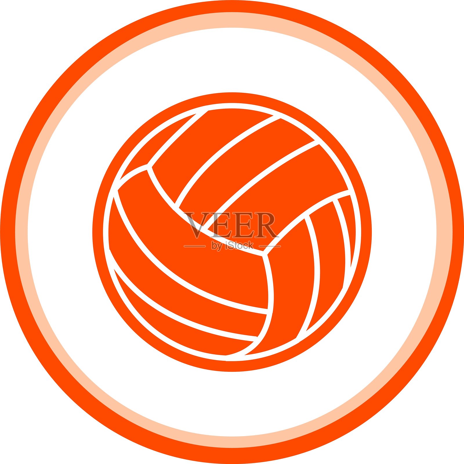 排球图标插画图片素材