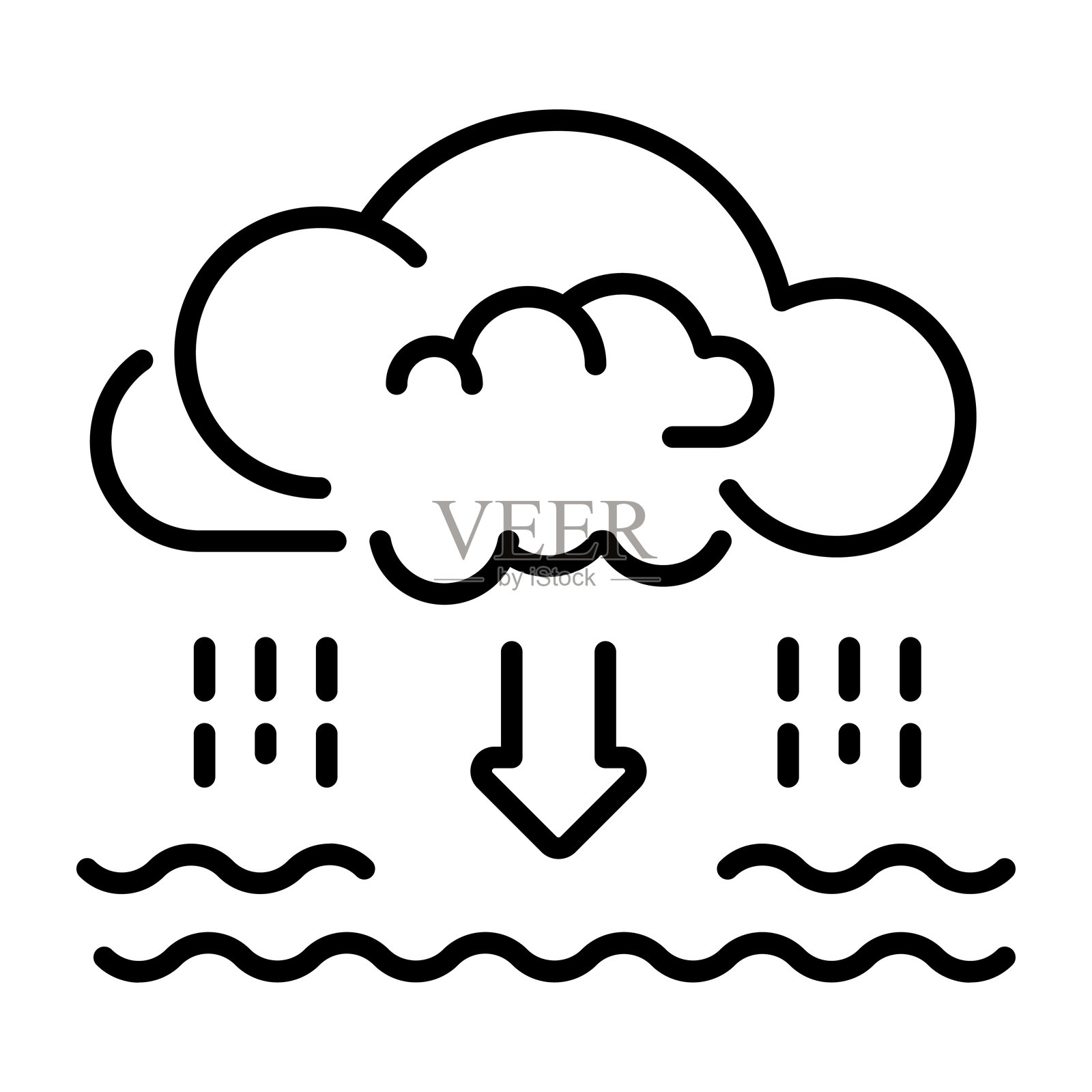 大气压力插画图片素材