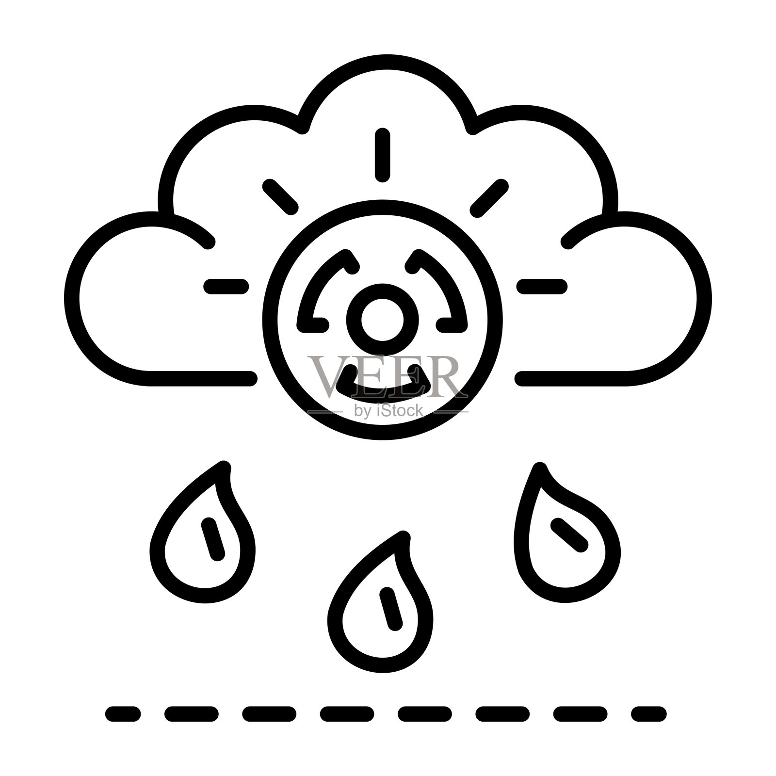 酸雨插画图片素材