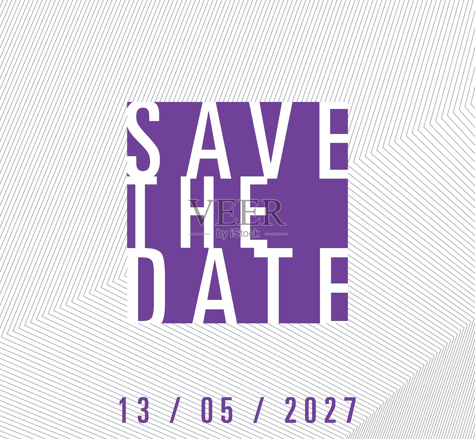 保存日期横幅。可用于商业、营销和广告。插画图片素材