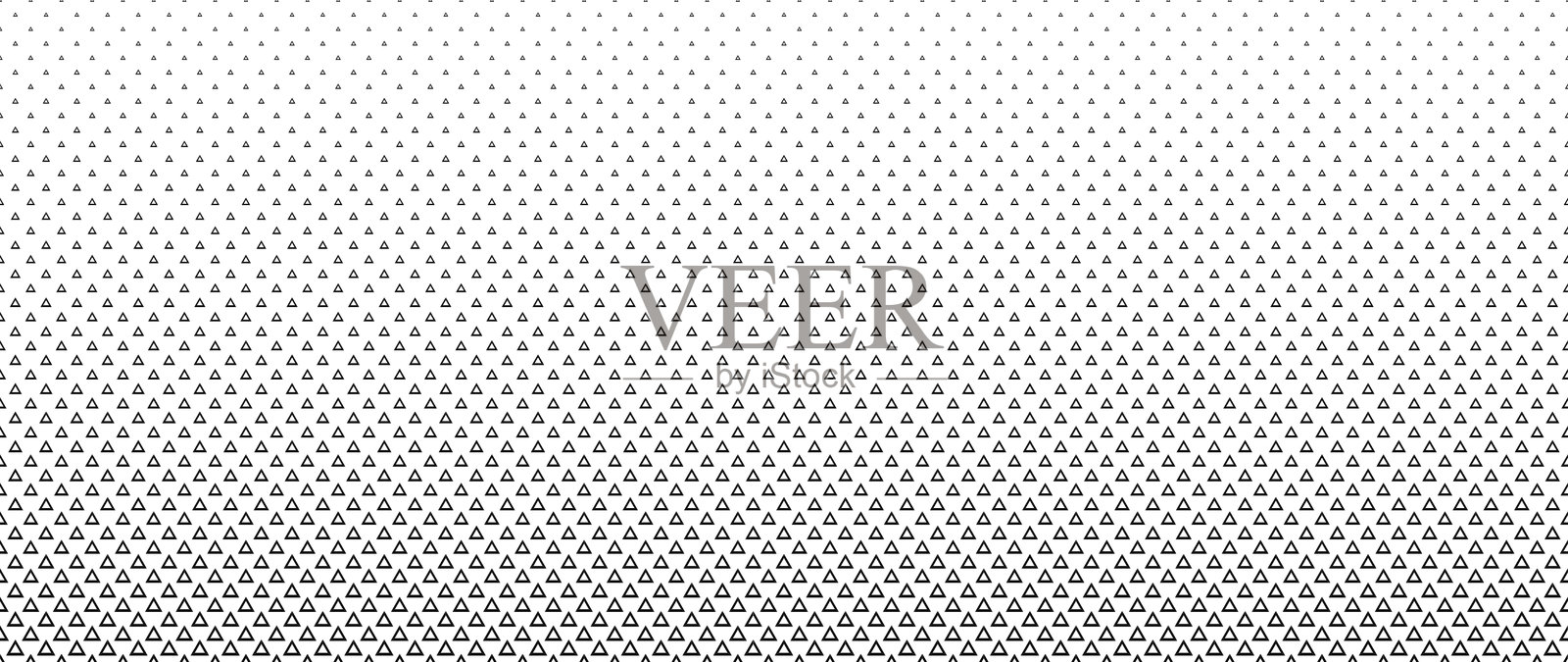 白色背景上的黑色三角形混合图案，抽象几何纹理设计合集。插画图片素材