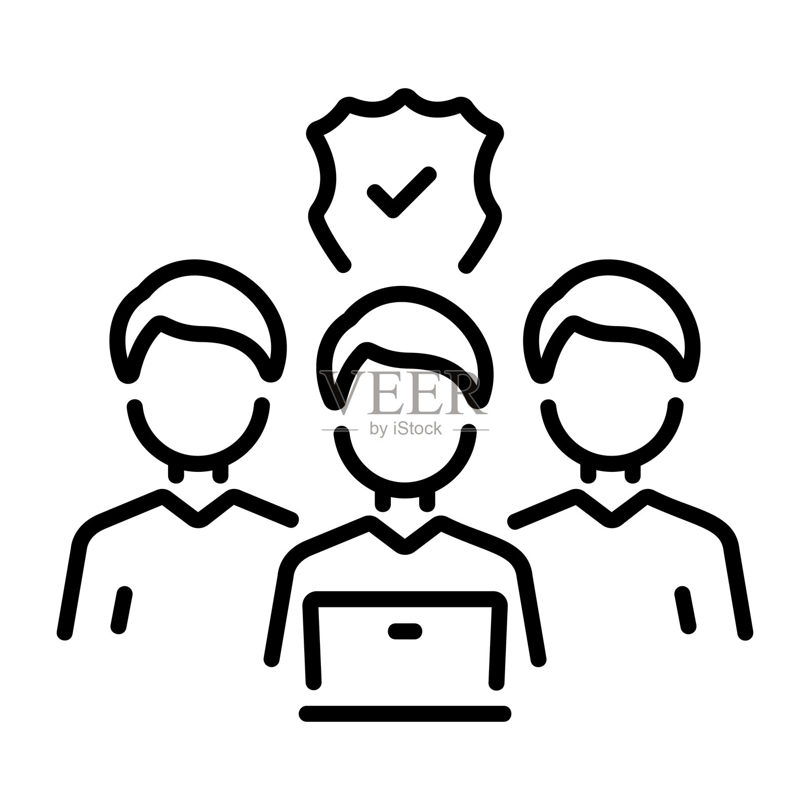 员工覆盖插画图片素材