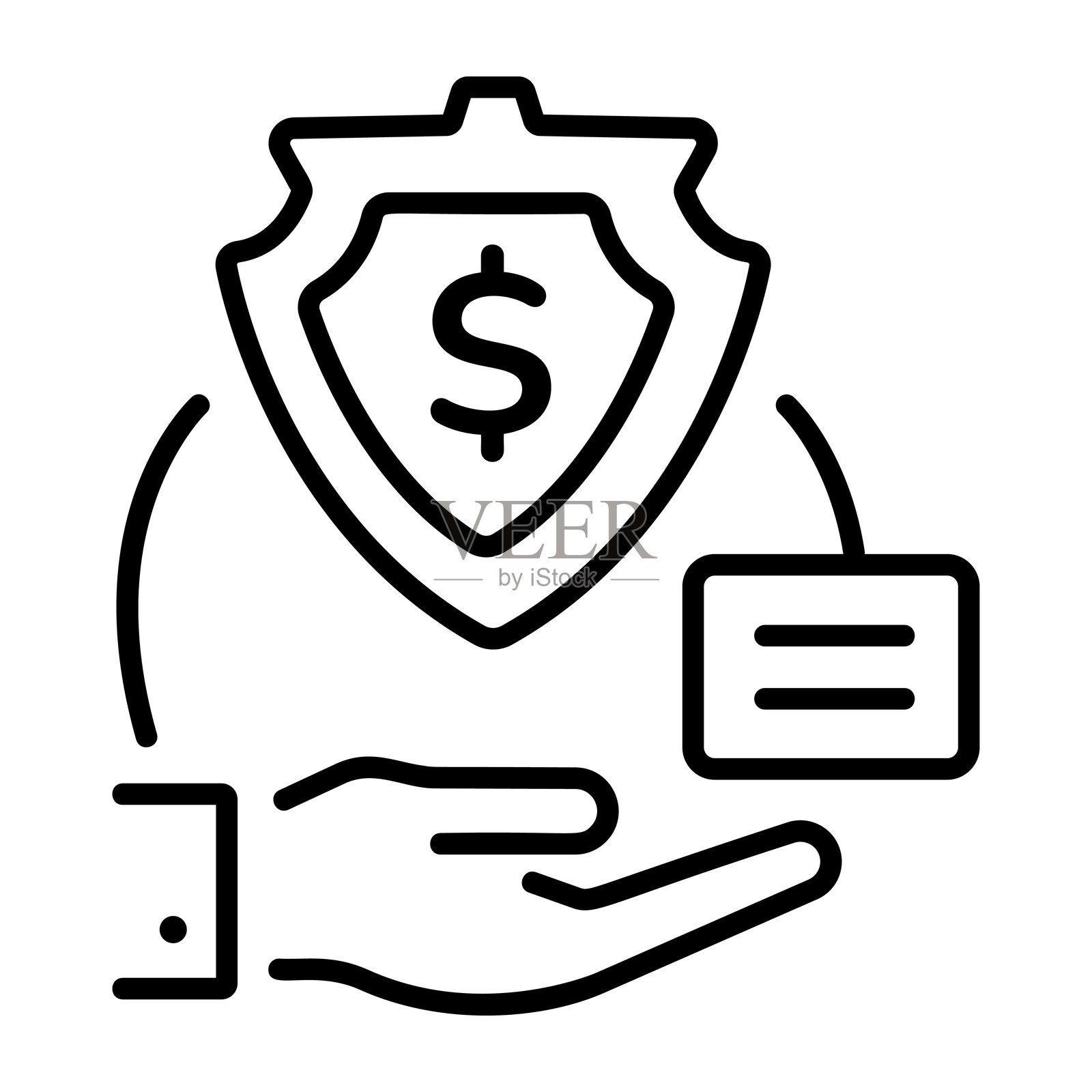 财务安全插画图片素材