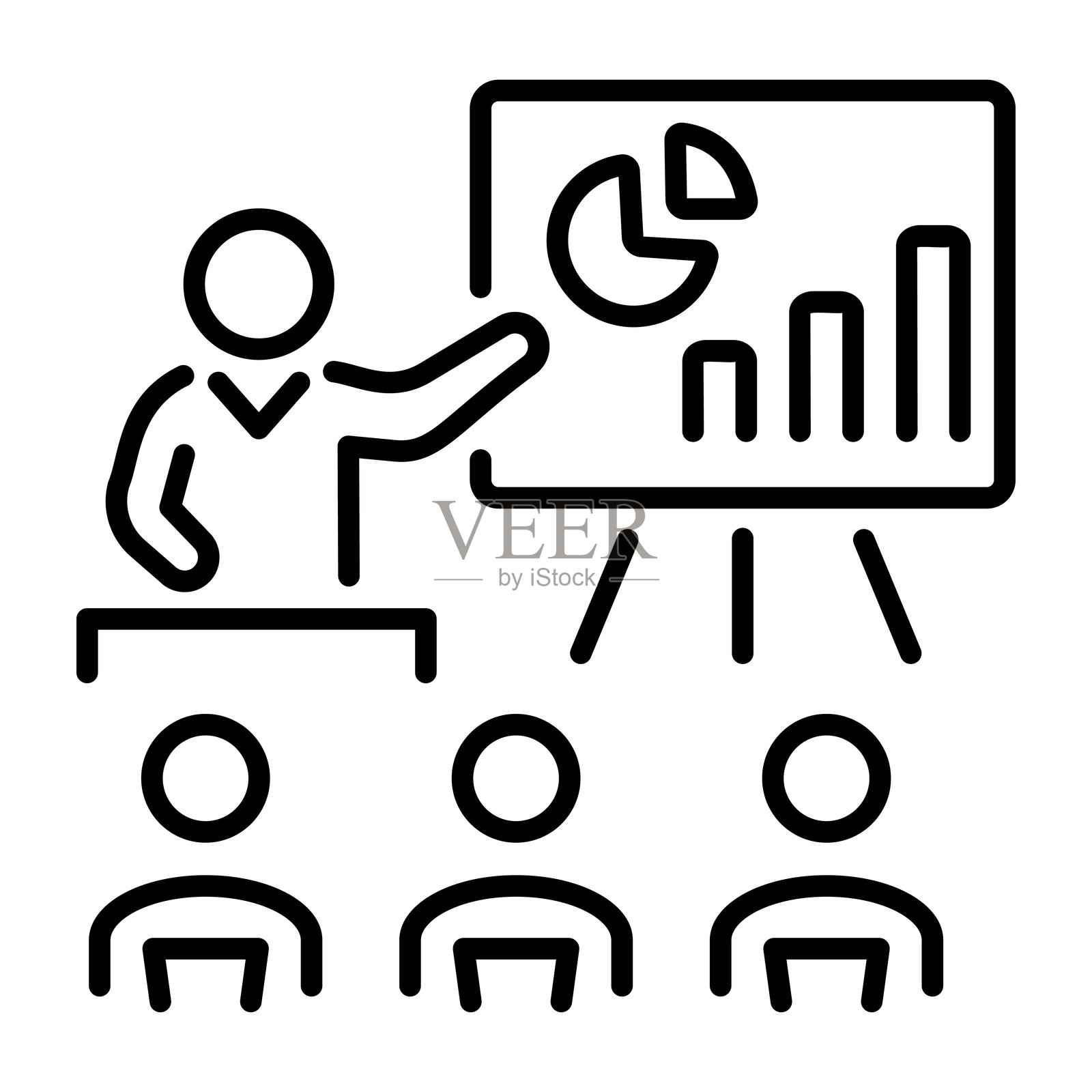 商业培训插画图片素材