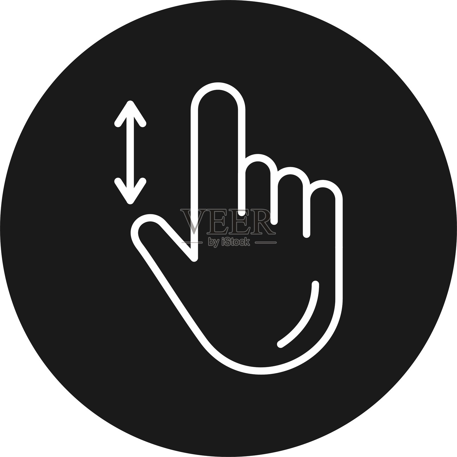 垂直滚动图标插画图片素材