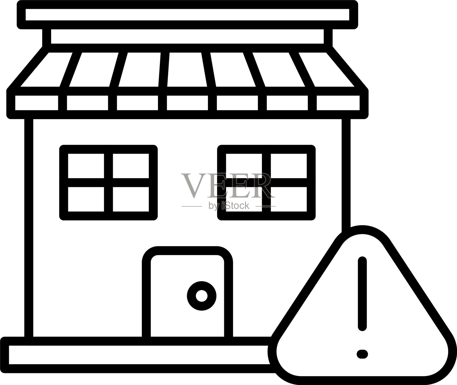 商店前台图标插画图片素材