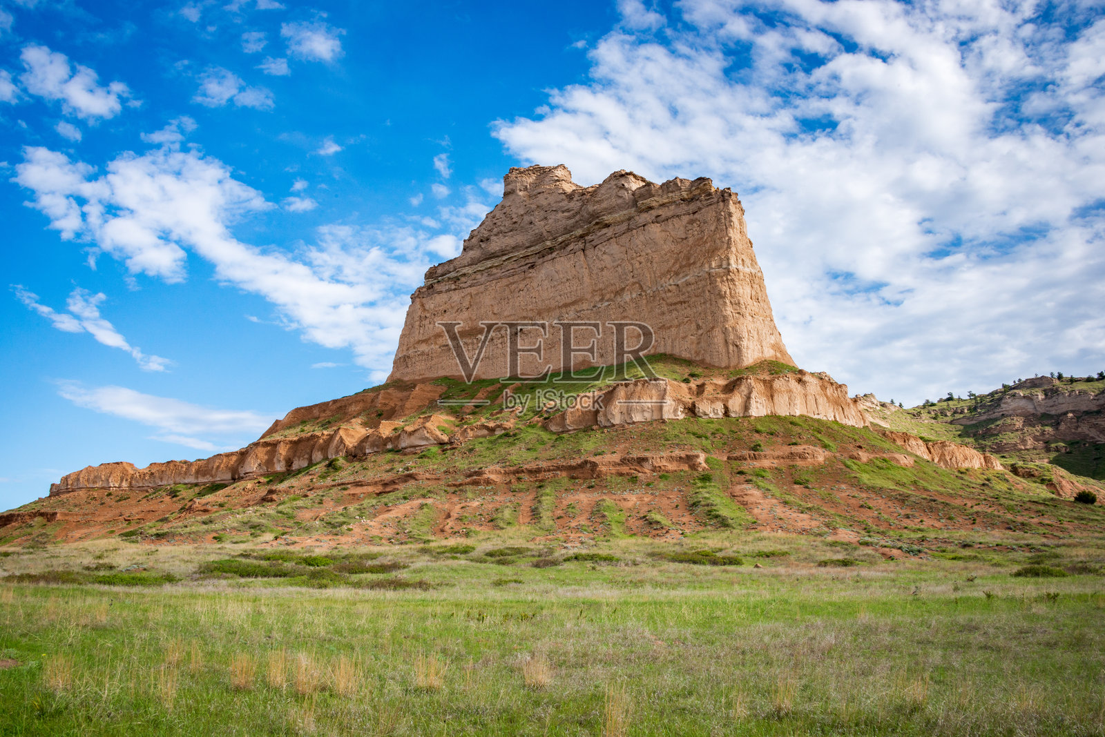 斯科茨布拉夫国家纪念碑的土丘和风景照片摄影图片
