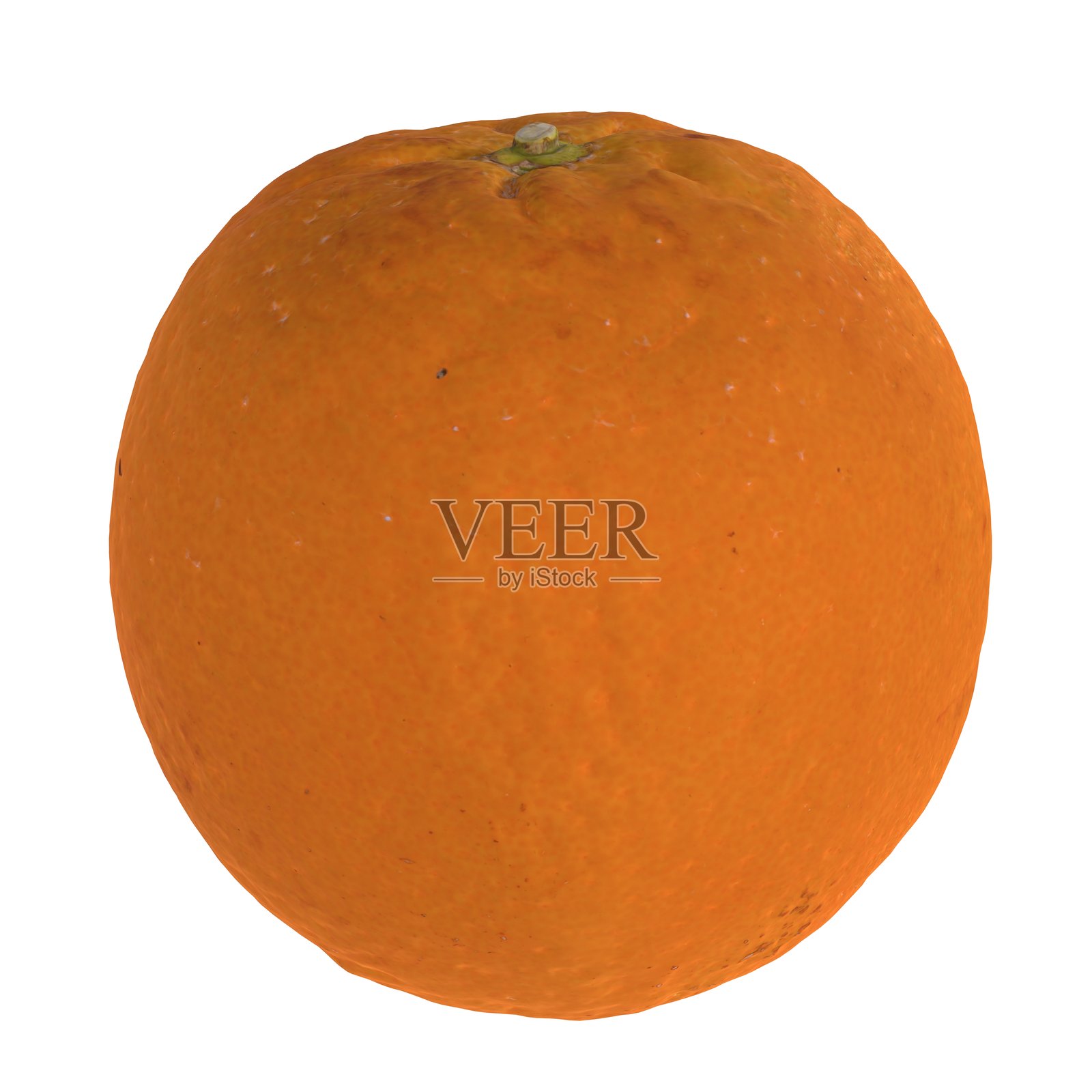 逼真的3D渲染明亮橙色柑橘水果，具有真实的质感照片摄影图片