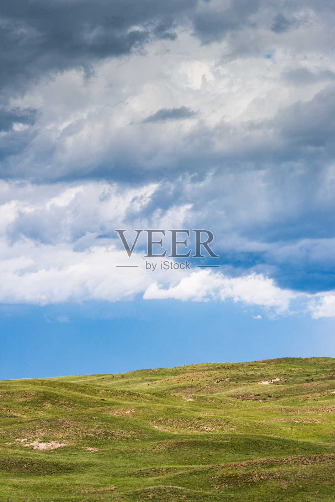 内布拉斯加州中北部沙丘的广阔草地照片摄影图片