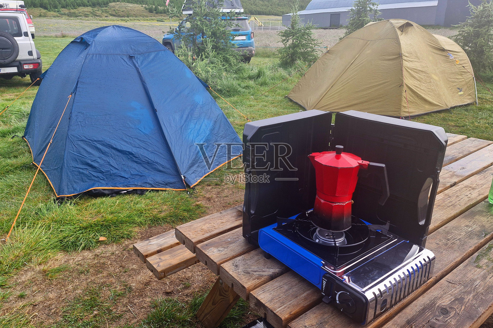 户外喝咖啡照片摄影图片