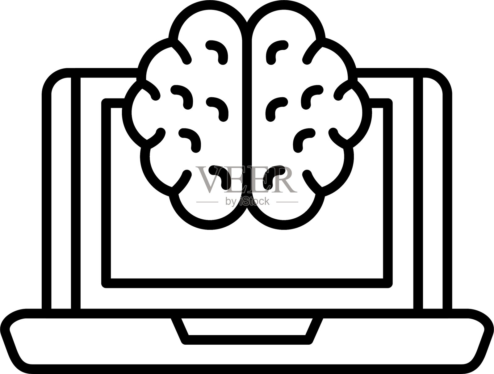 笔记本电脑图标插画图片素材