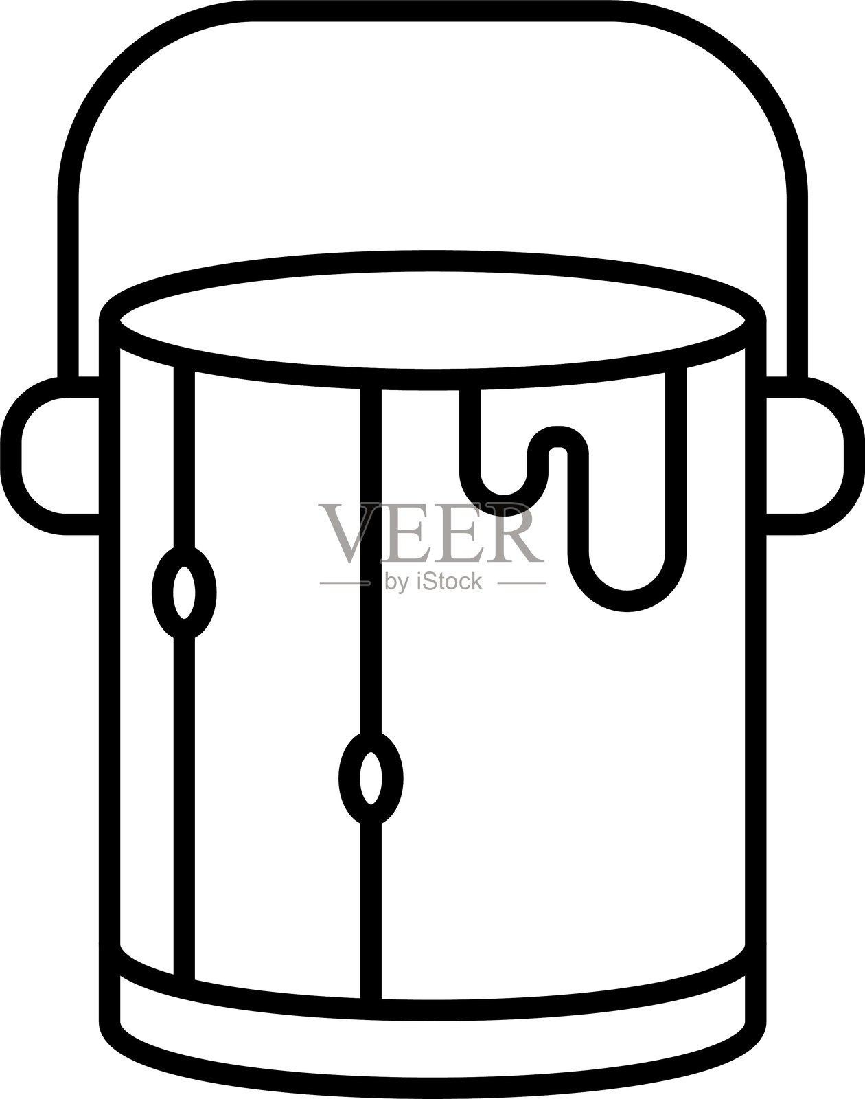 油漆桶图标插画图片素材