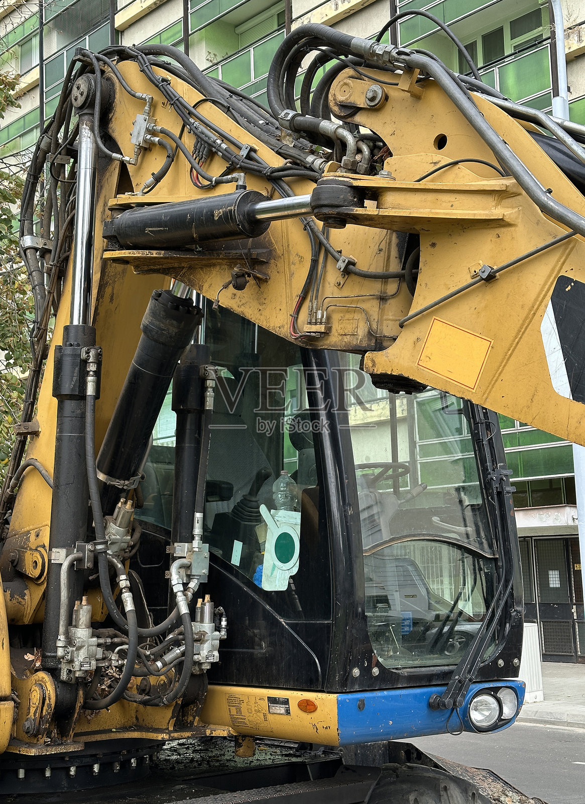 挖掘机机械的一部分照片摄影图片