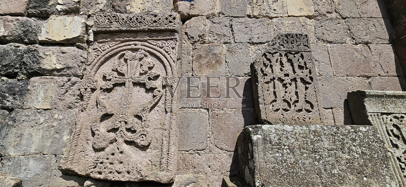 亚美尼亚塔武什省戈沙的中世纪戈沙万克修道院的细节照片摄影图片