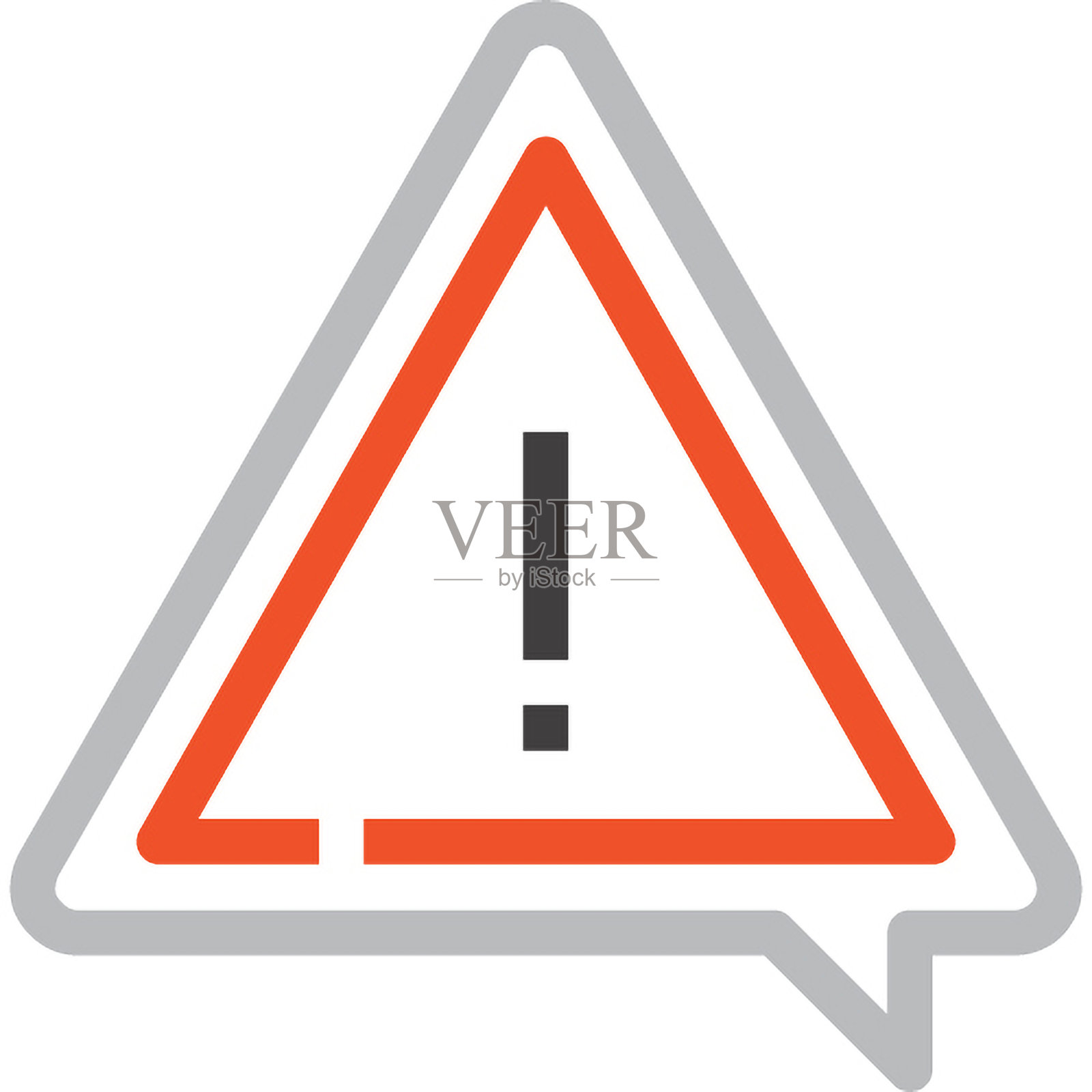 消息气泡扁平线条网页图标概念插画图片素材