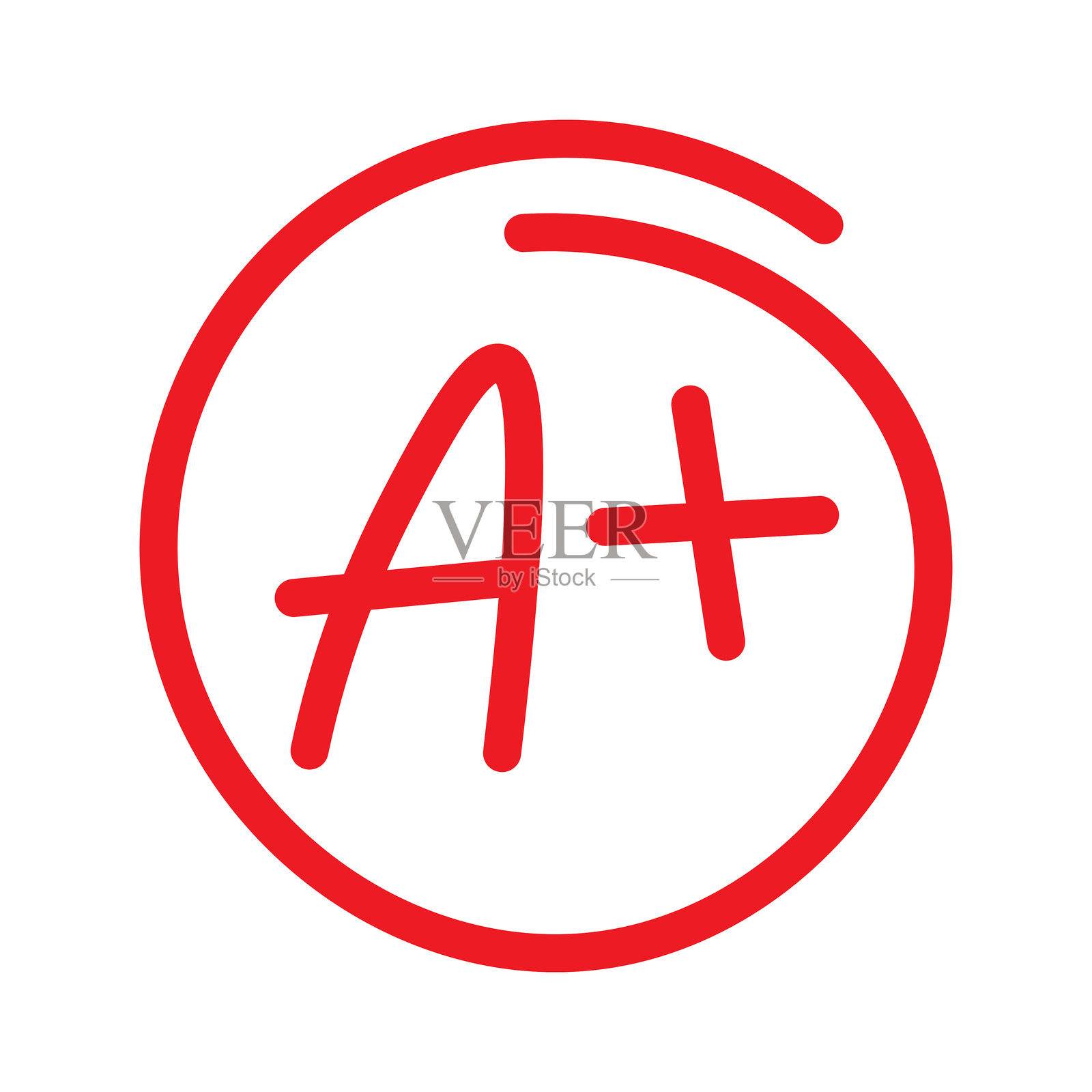 考试成绩 A+插画图片素材