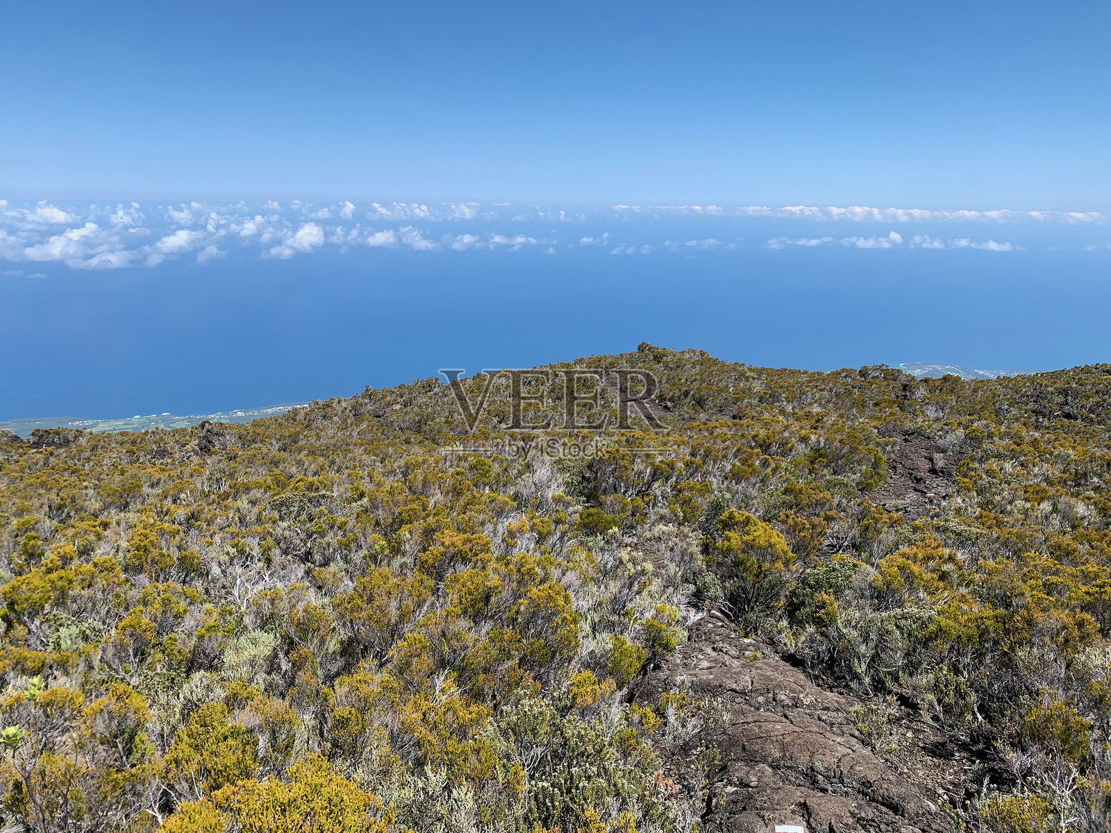 在前往圣菲利普的路上，留尼汪岛的风景照片摄影图片