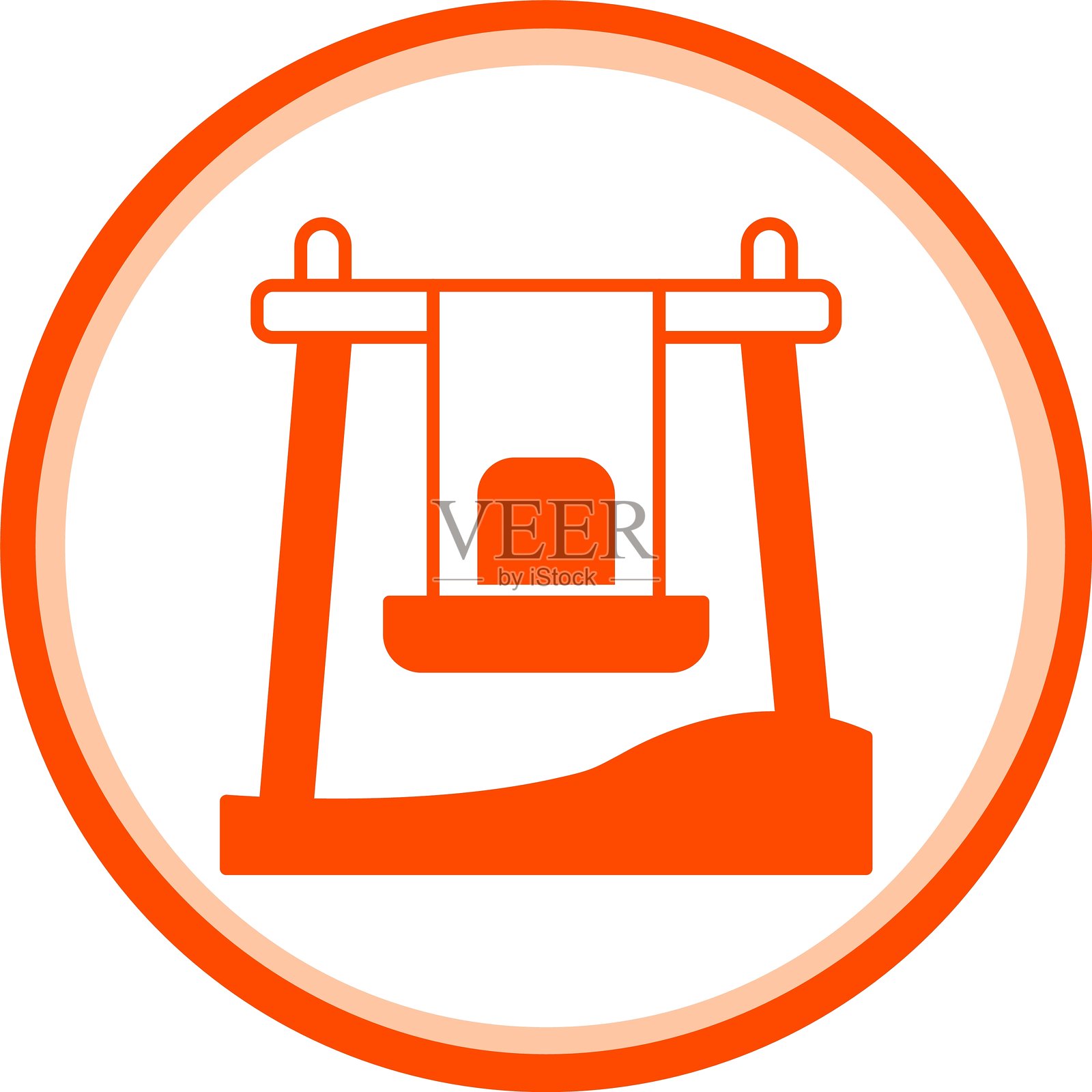 秋千图标插画图片素材