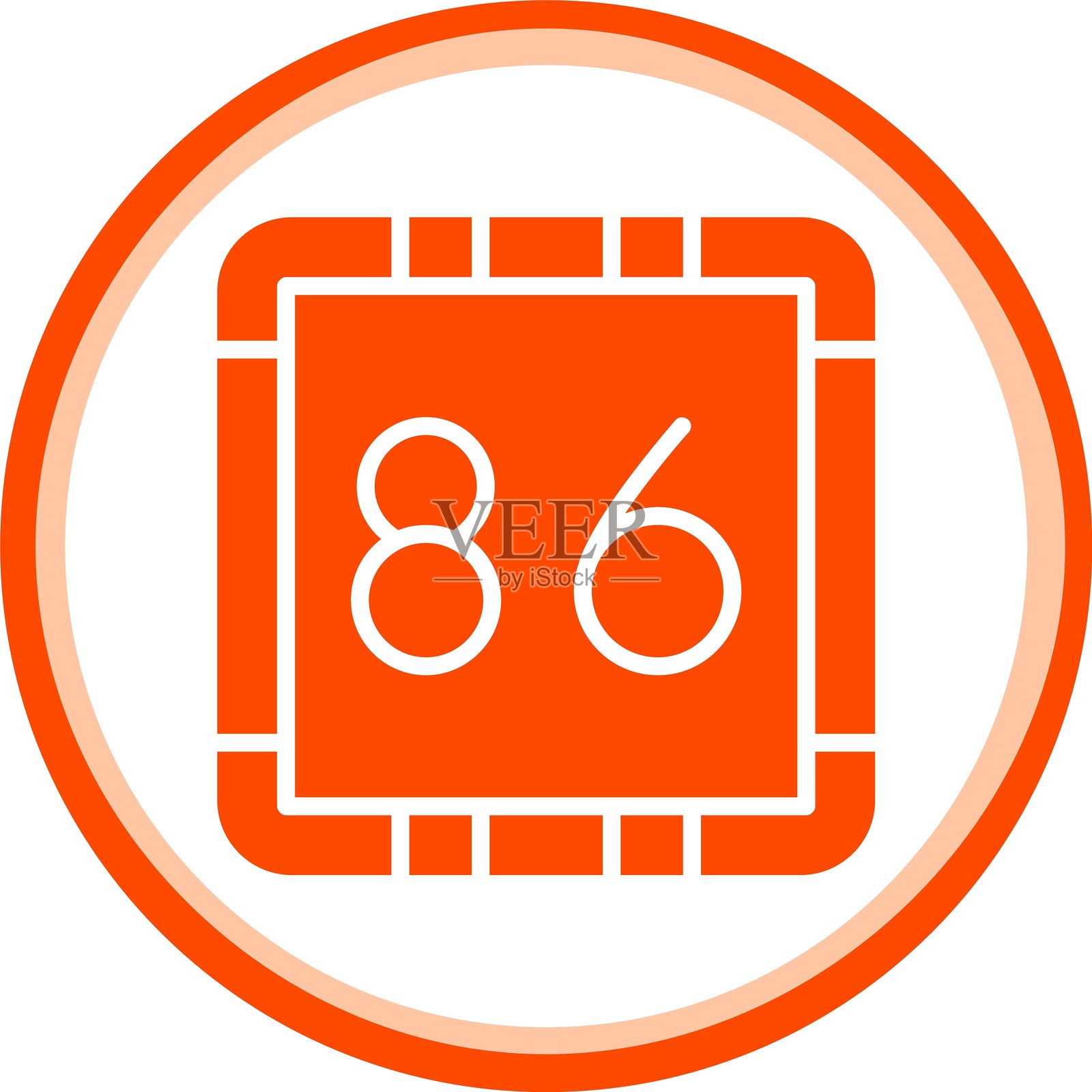 86 八十六 图标插画图片素材