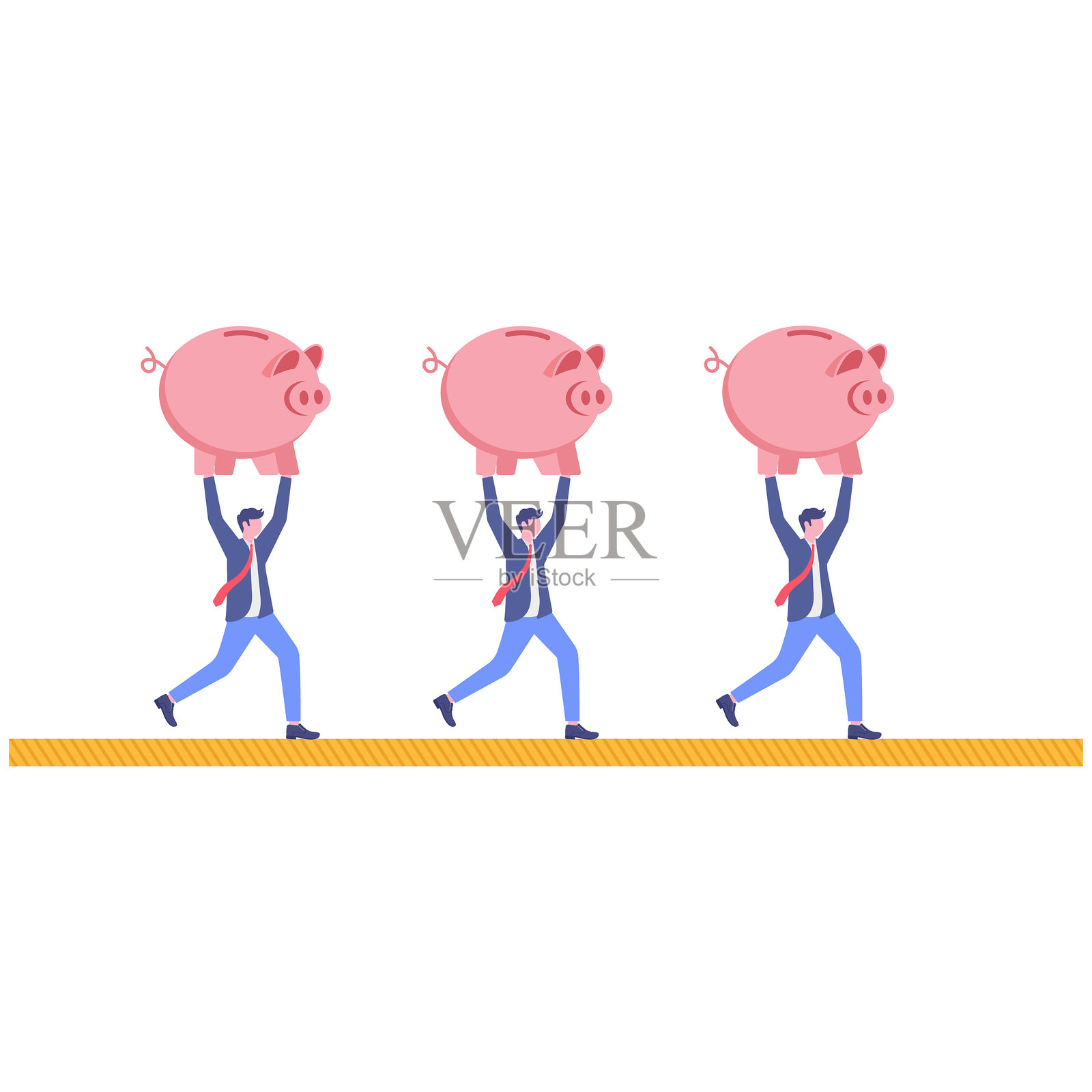 社交媒体插图，商业概念，网页设计插画图片素材