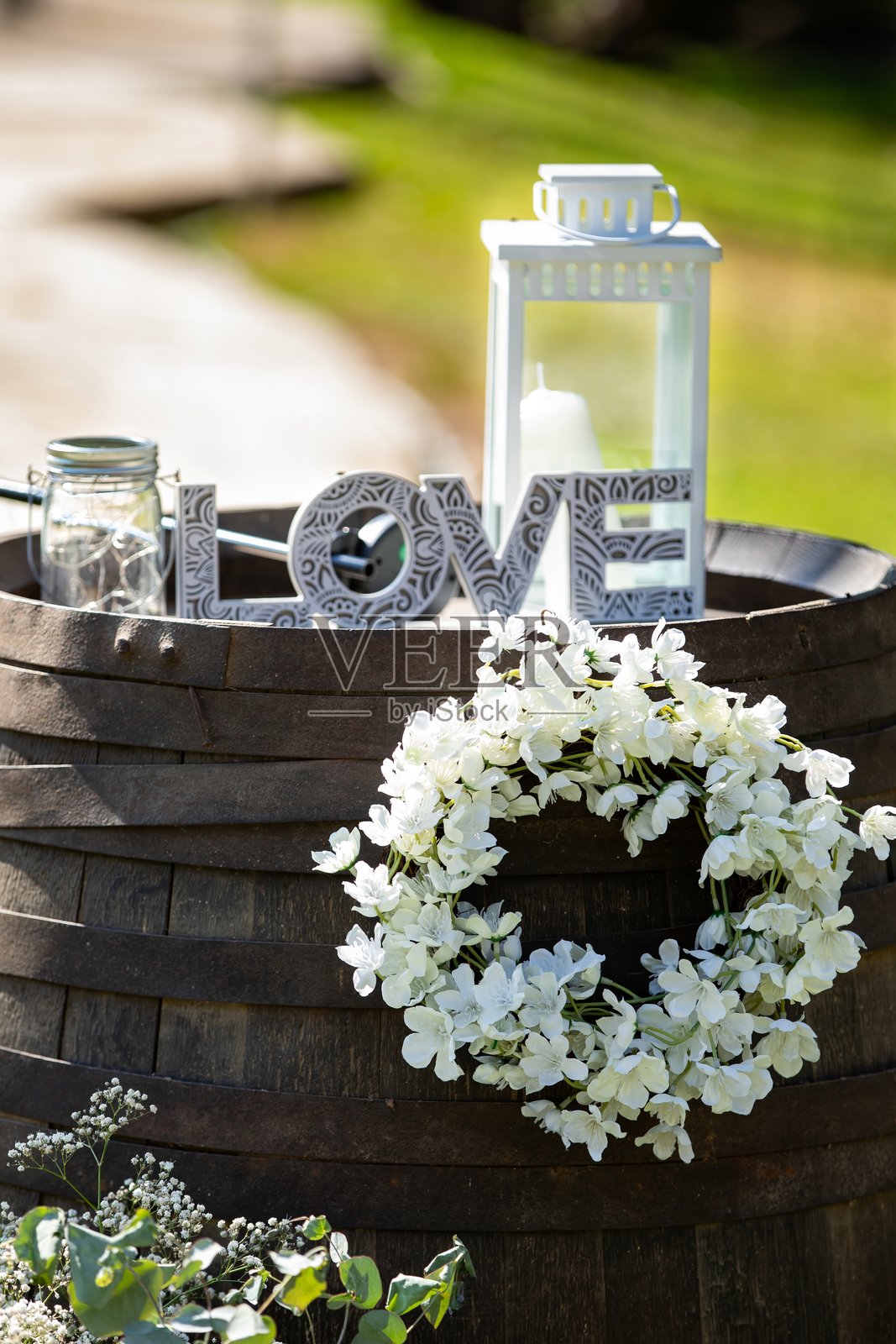 婚礼当天的装饰照片摄影图片