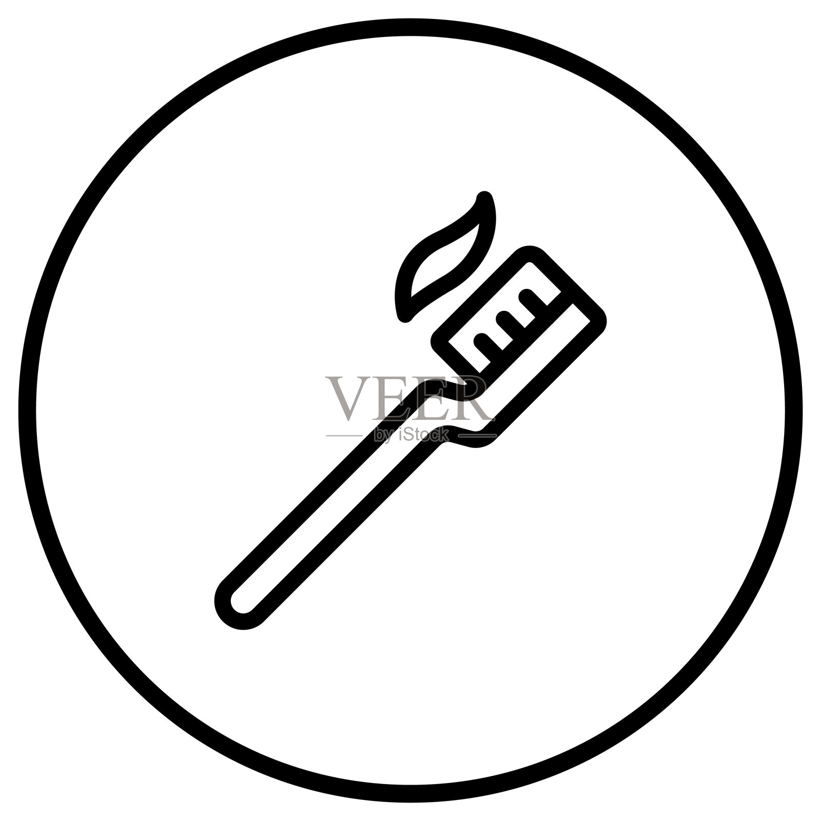 牙刷矢量图标设计插图插画图片素材