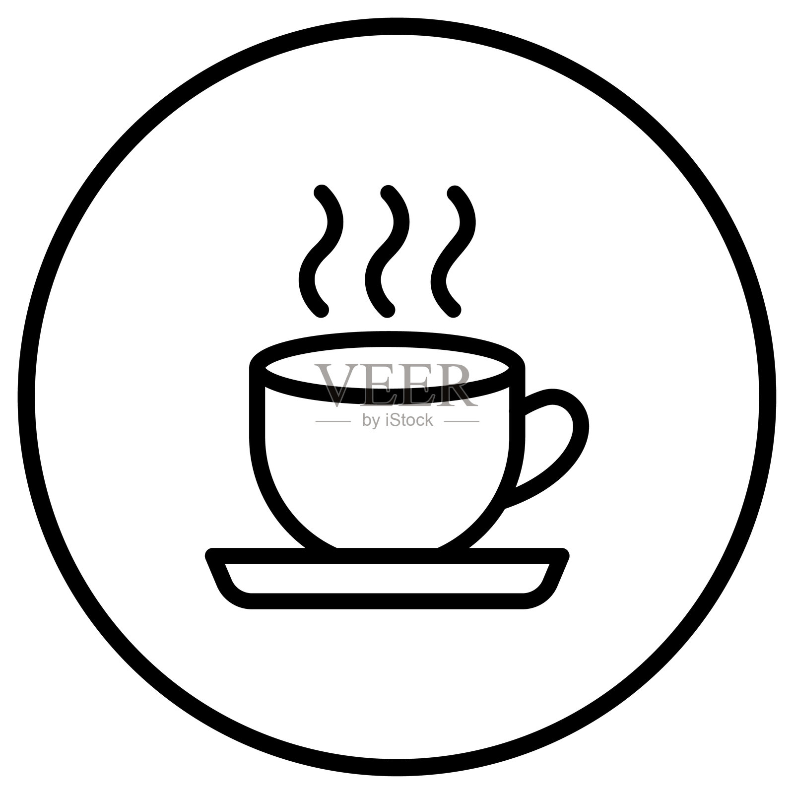 茶杯矢量图标设计插图插画图片素材