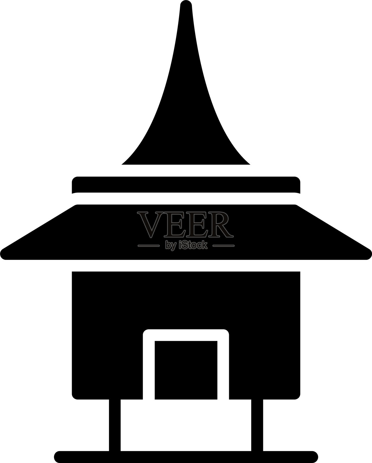 房屋图标插画图片素材