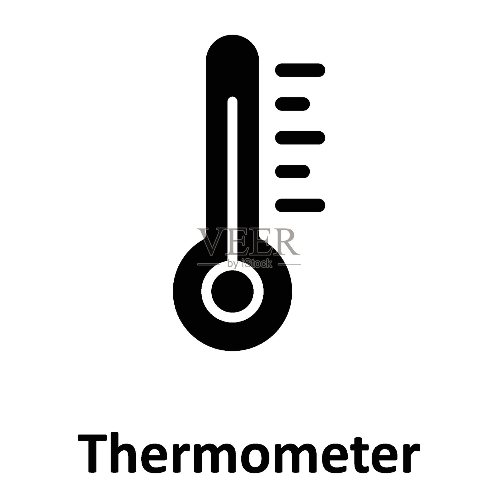 可爱俏皮的数字温度计Lottie动画插画图片素材