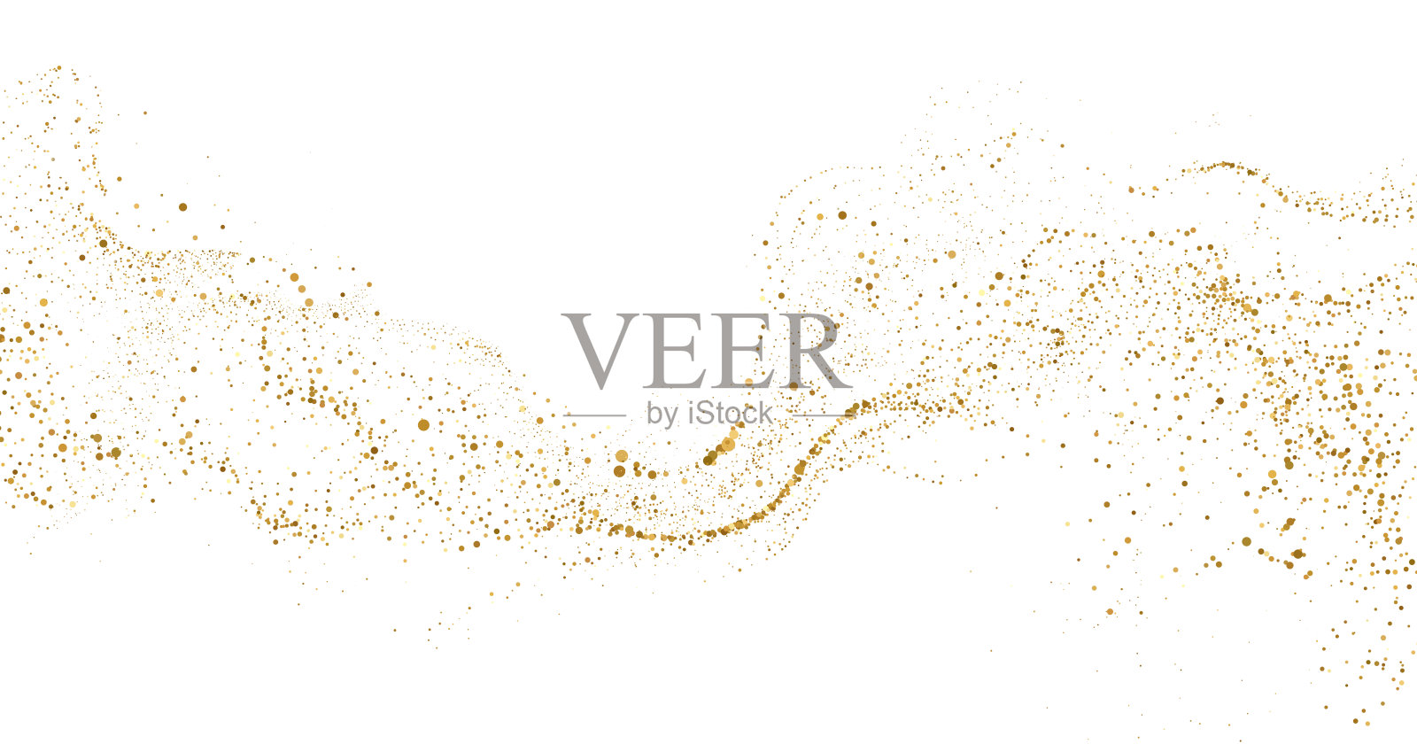 抽象闪亮的金色闪光设计元素。适用于新年和圣诞快乐贺卡设计插画图片素材