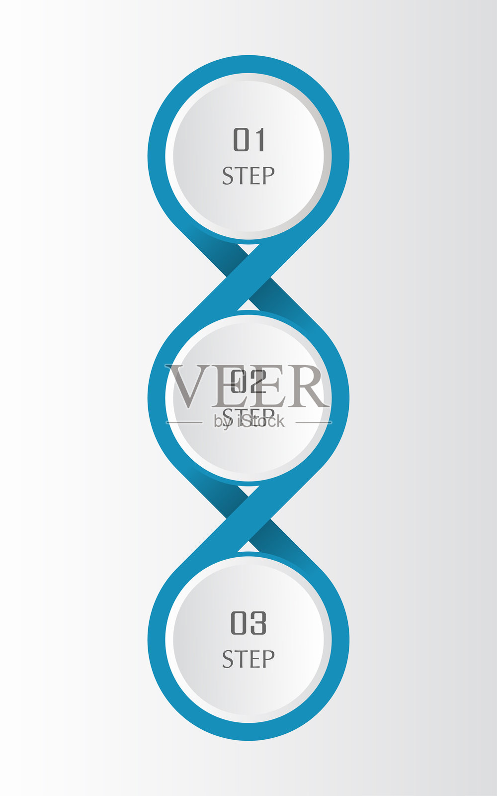 用于演示的矢量分子模板。插画图片素材