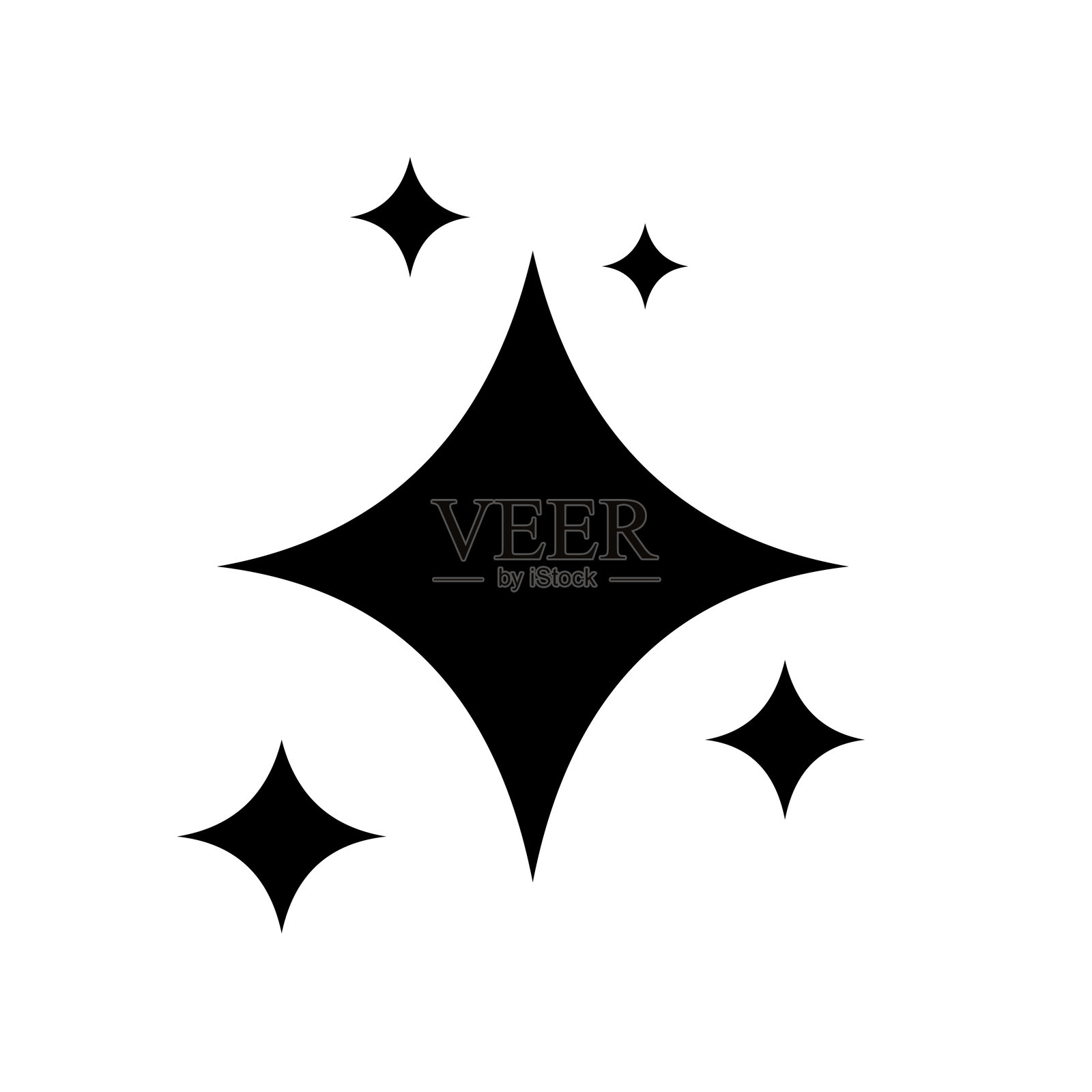 人工智能图标。AI符号。插画图片素材