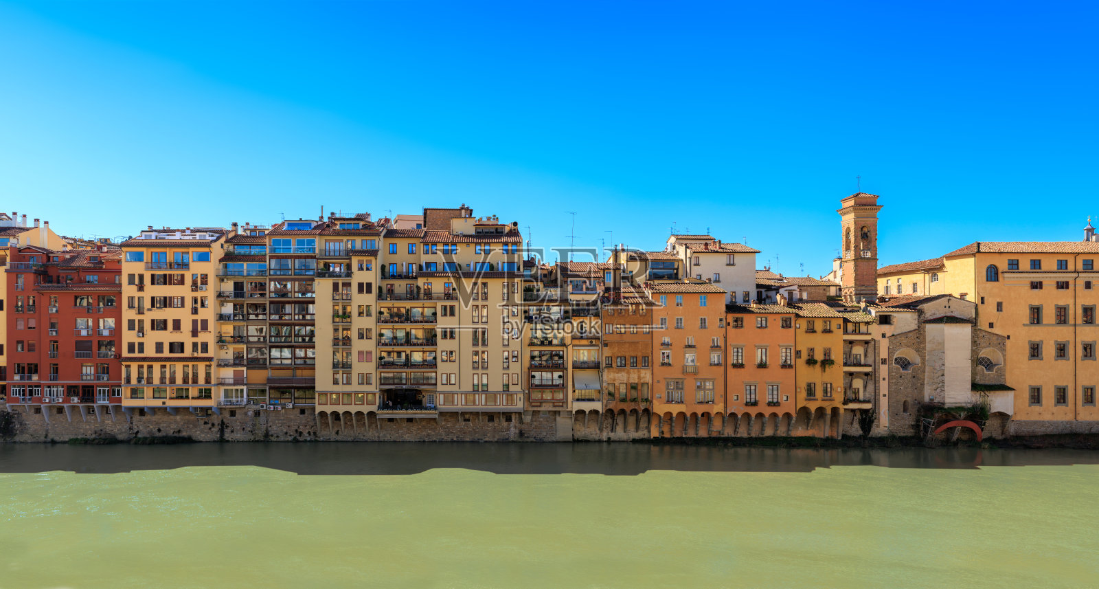 意大利阿诺河畔的佛罗伦萨城市风景照片摄影图片