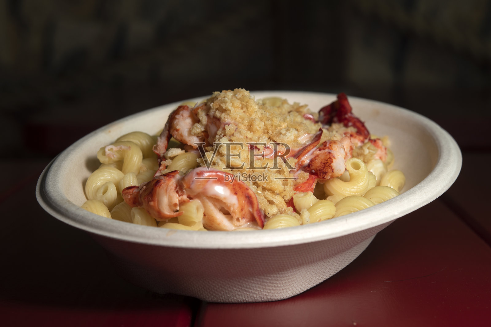 龙虾奶酪通心粉准备好啦照片摄影图片