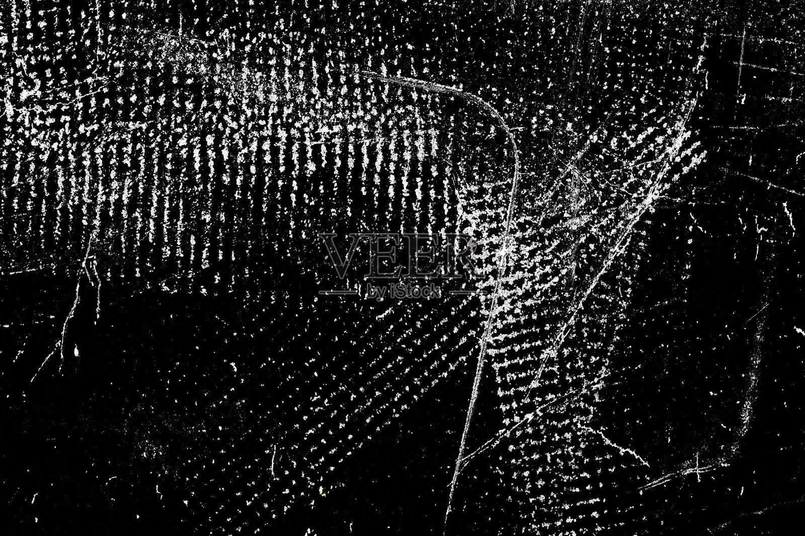 抽象的黑白磨损纹理，带有混乱的线条和图案照片摄影图片