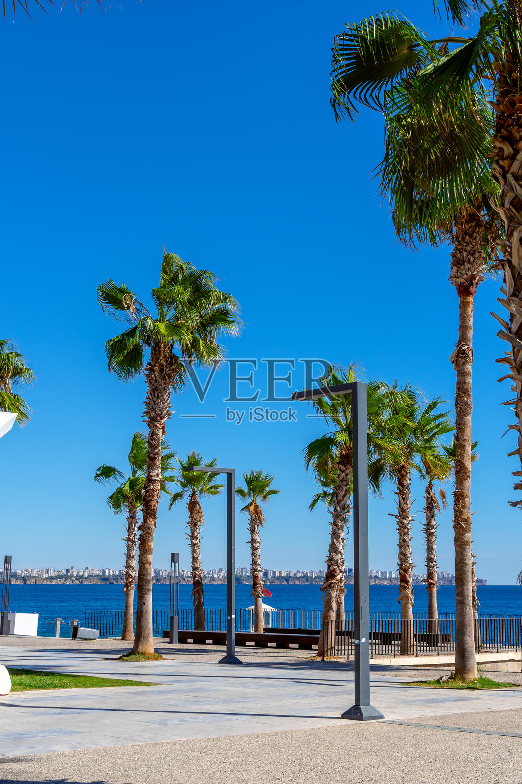 阳光普照的安塔利亚，美丽的背景 - 股票照片照片摄影图片