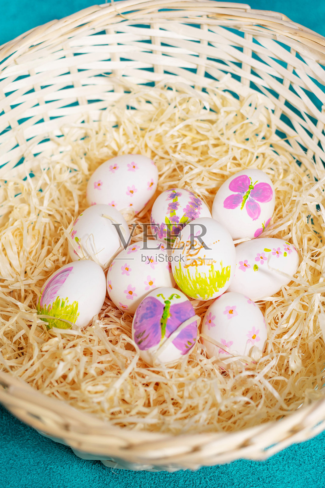 春天的复活节色彩照片摄影图片