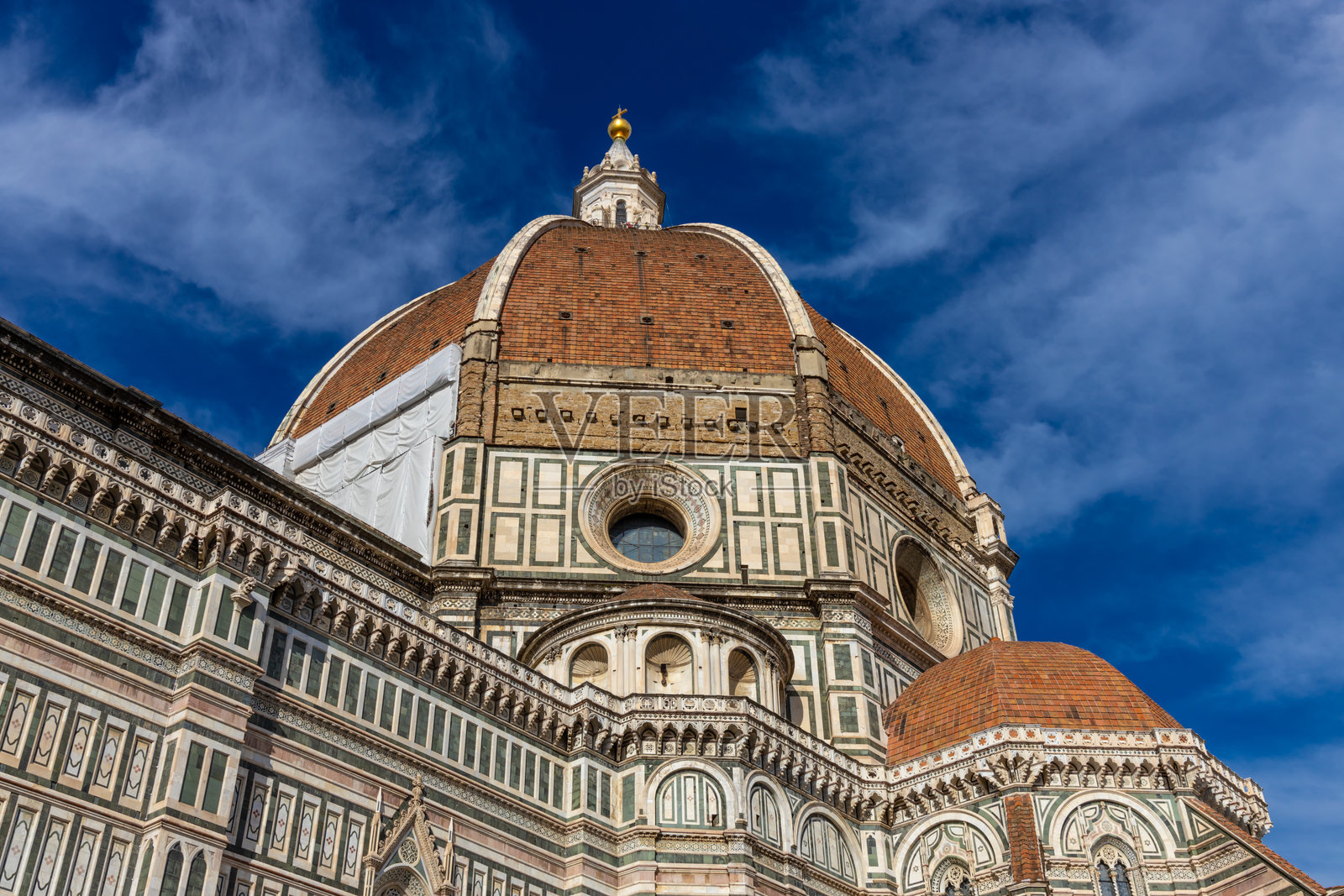 佛罗伦萨的圣母百花大教堂和城市风光照片摄影图片