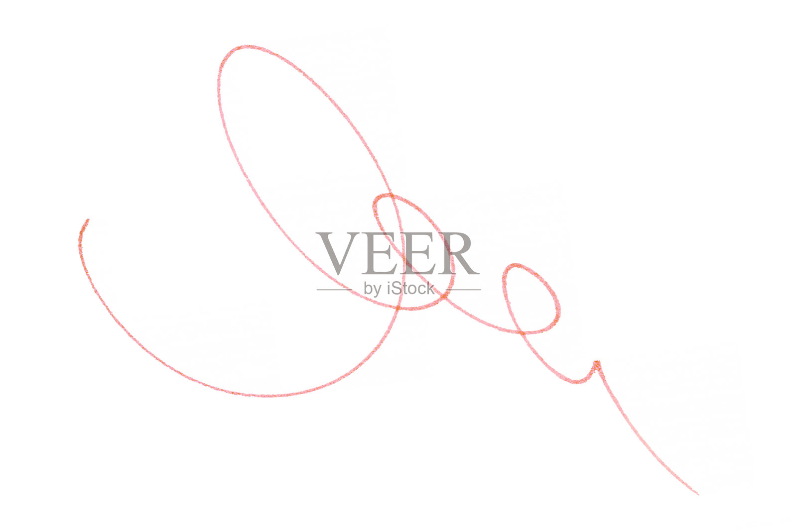 白色背景上的红色笔线模板。照片摄影图片