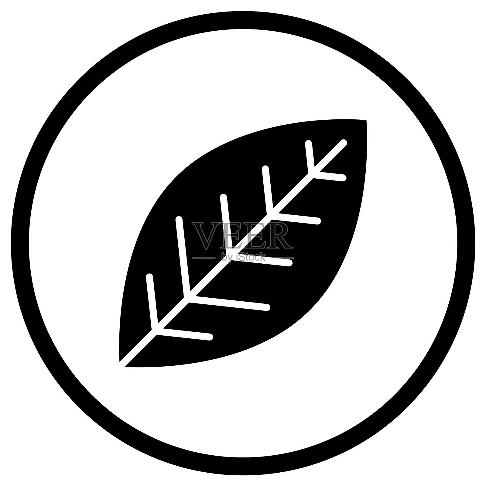 叶子矢量图标设计插图插画图片素材