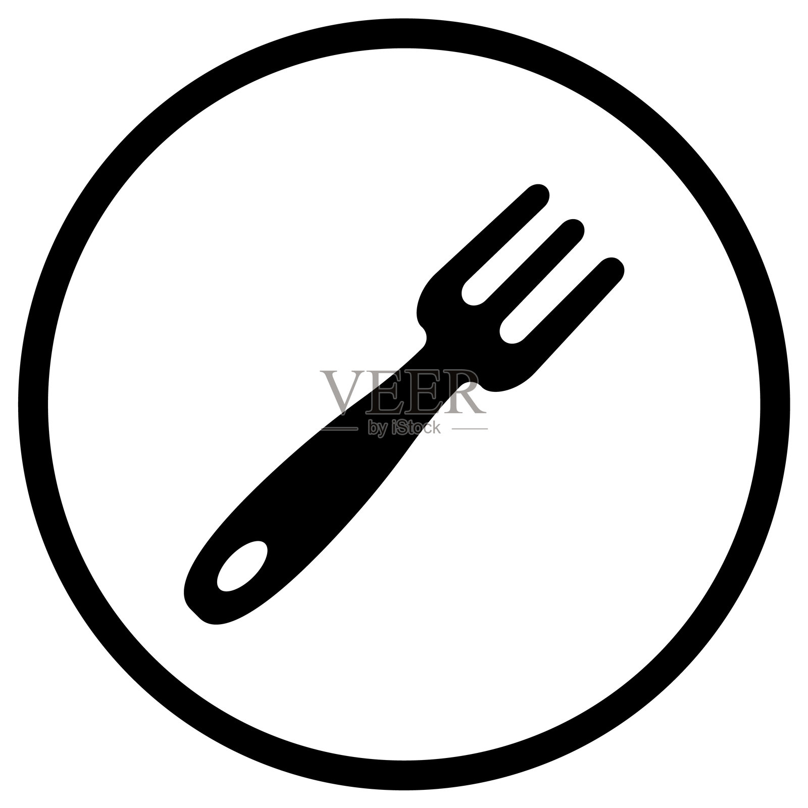 叉子矢量图标设计插图插画图片素材