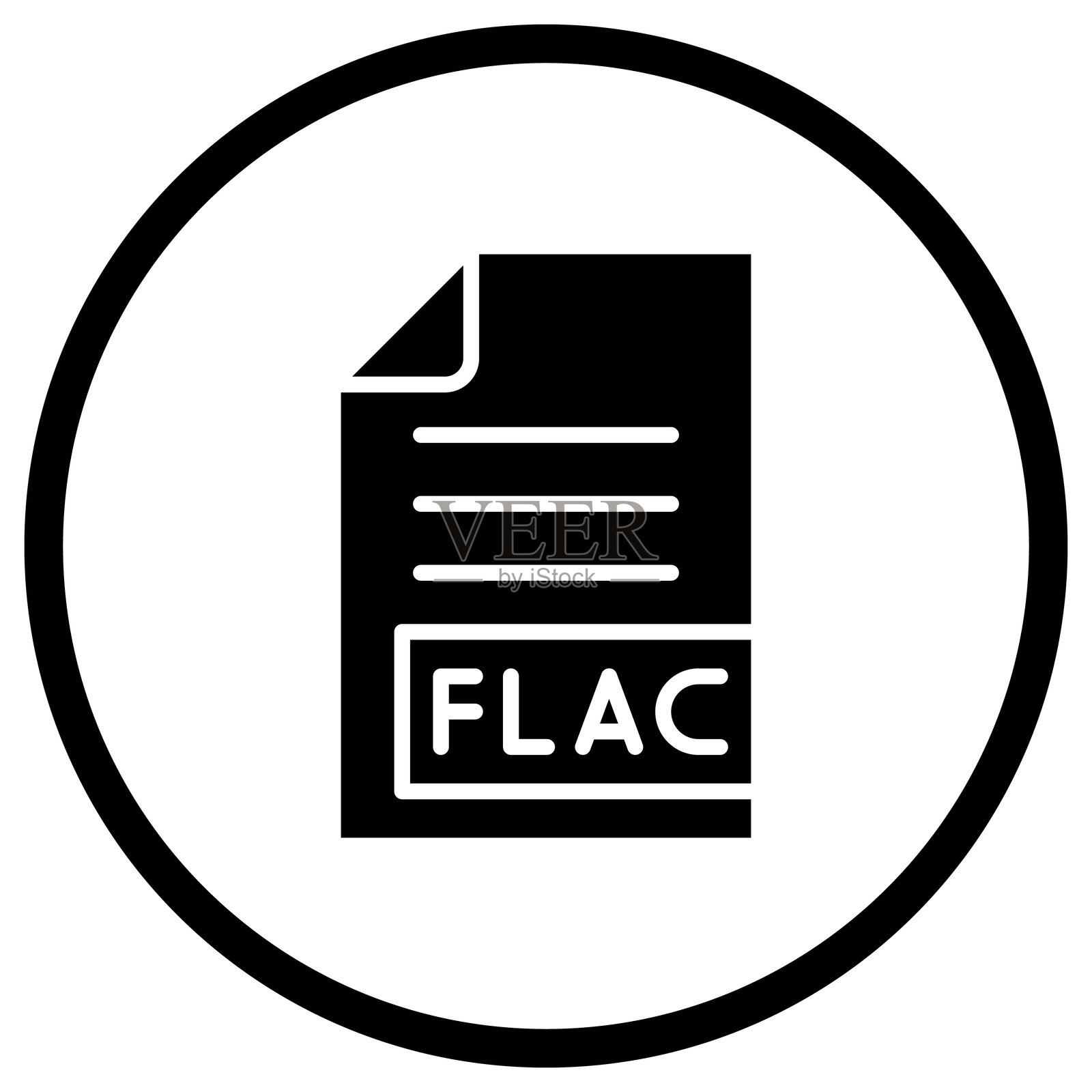 FLAC矢量图标设计插图插画图片素材