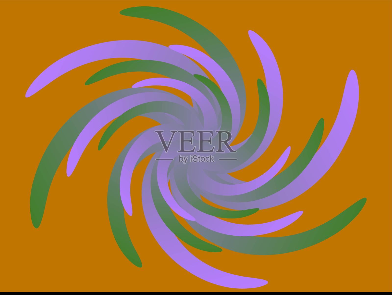 抽象波浪线海报背景。极简渐变色封面模板。插画图片素材