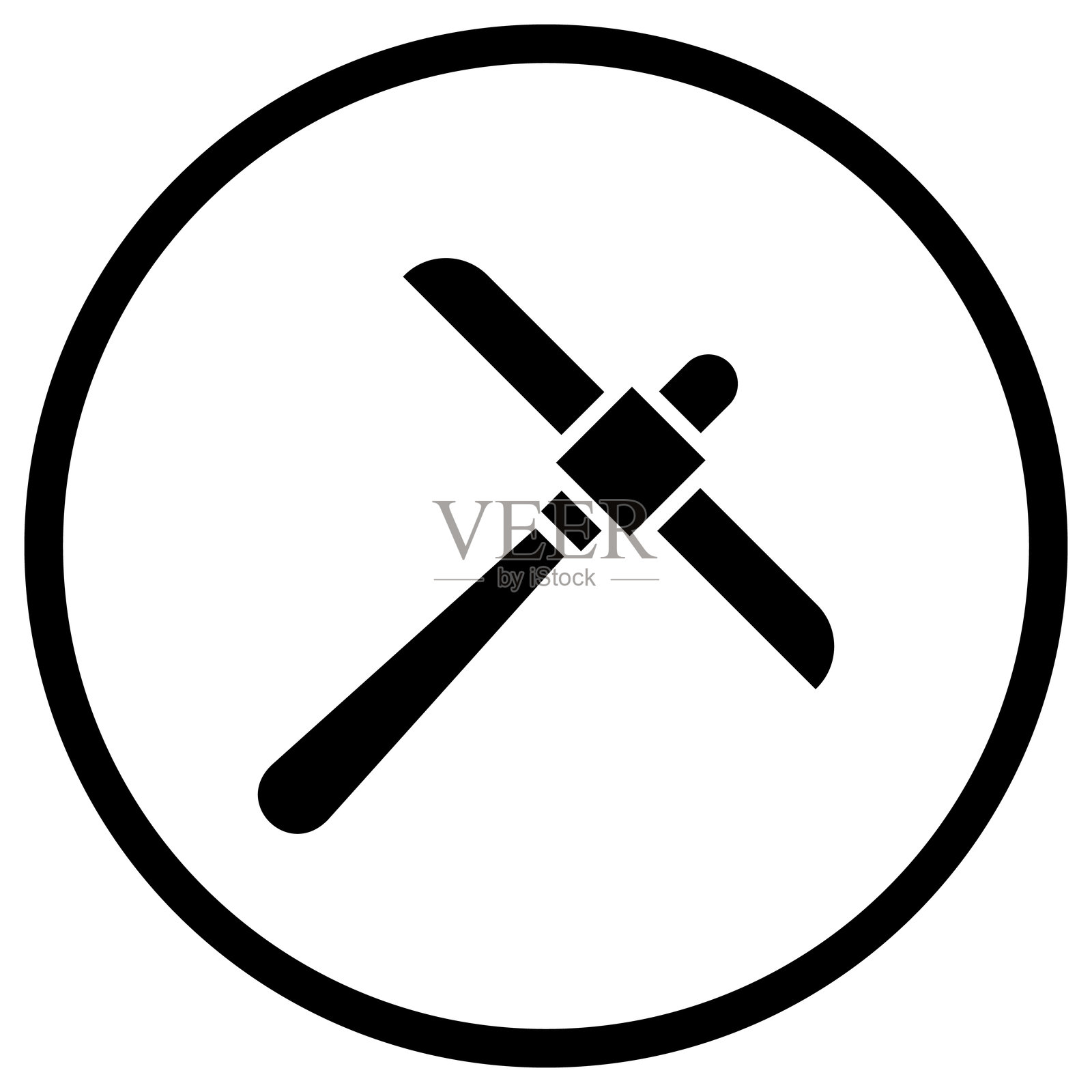 镐的矢量图标设计插图插画图片素材